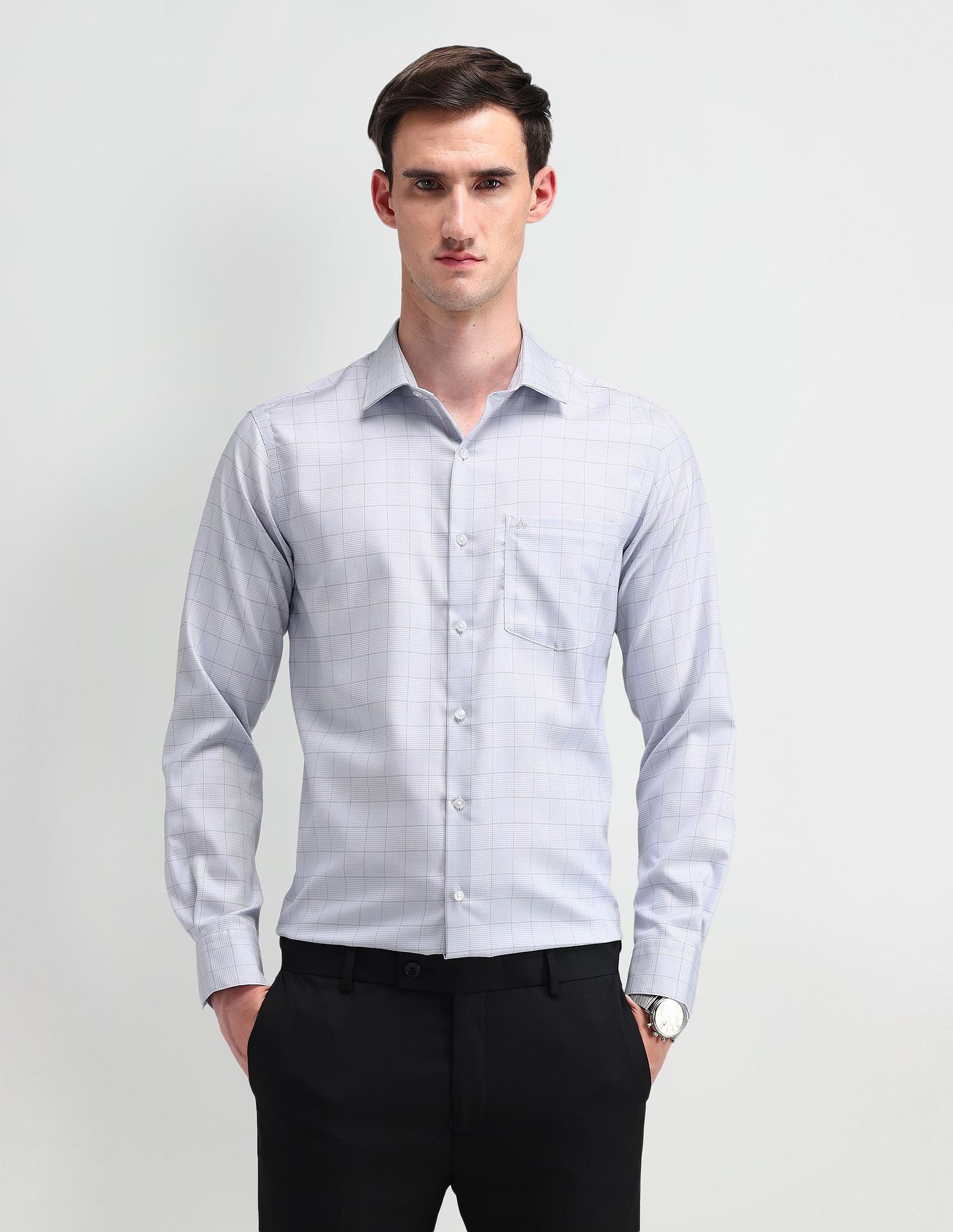 Arrow Liberty Classic Fit Plaid Checked Shirt