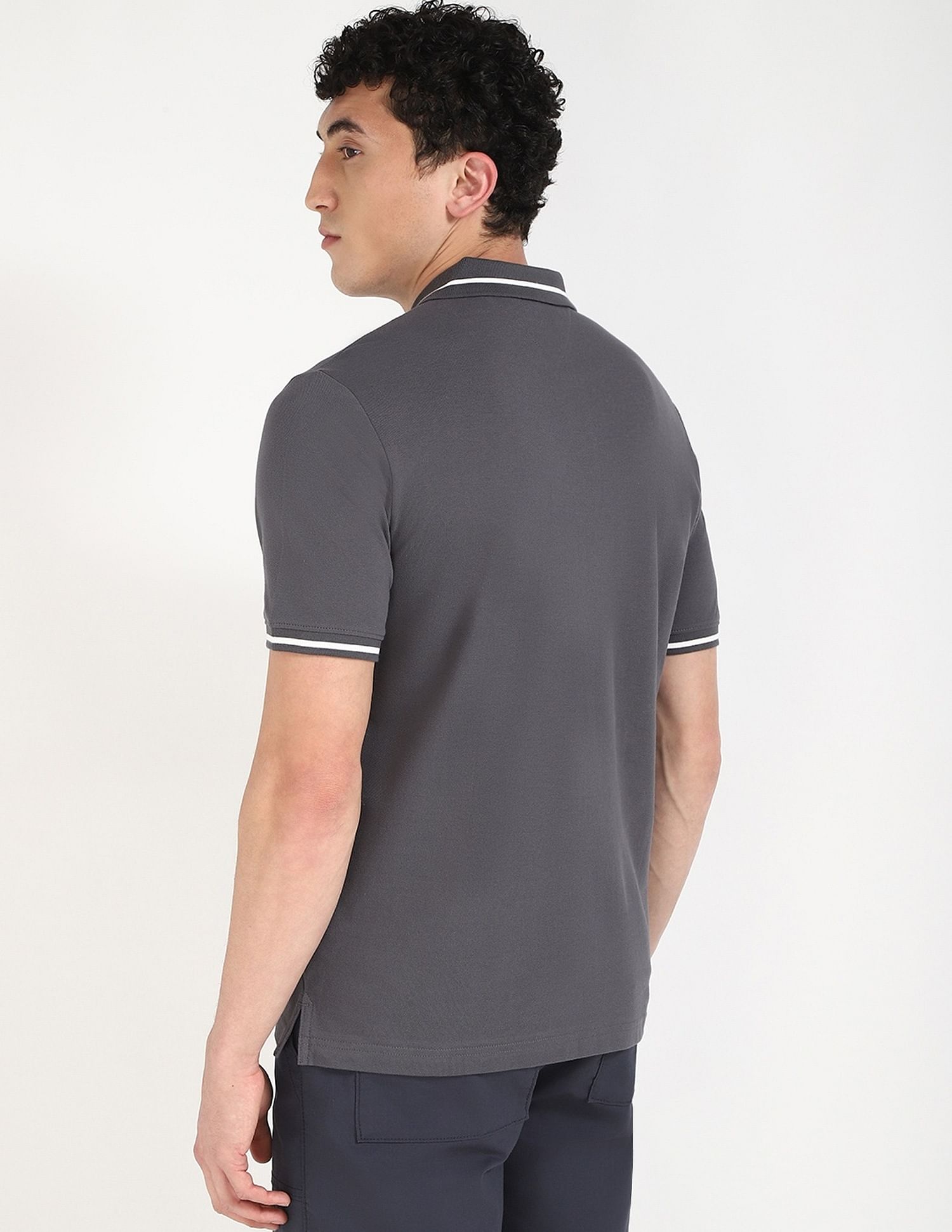 Tommy Hilfiger Solid Regular-Fit Cotton Polo Shirt