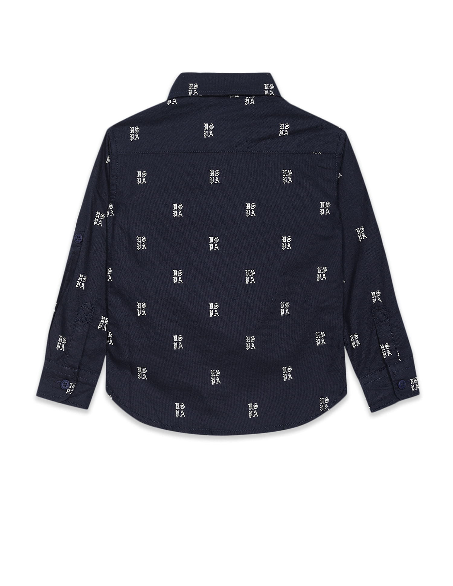 U.S. Polo Assn. Kids Boys All Over Print Pure Cotton Shirt