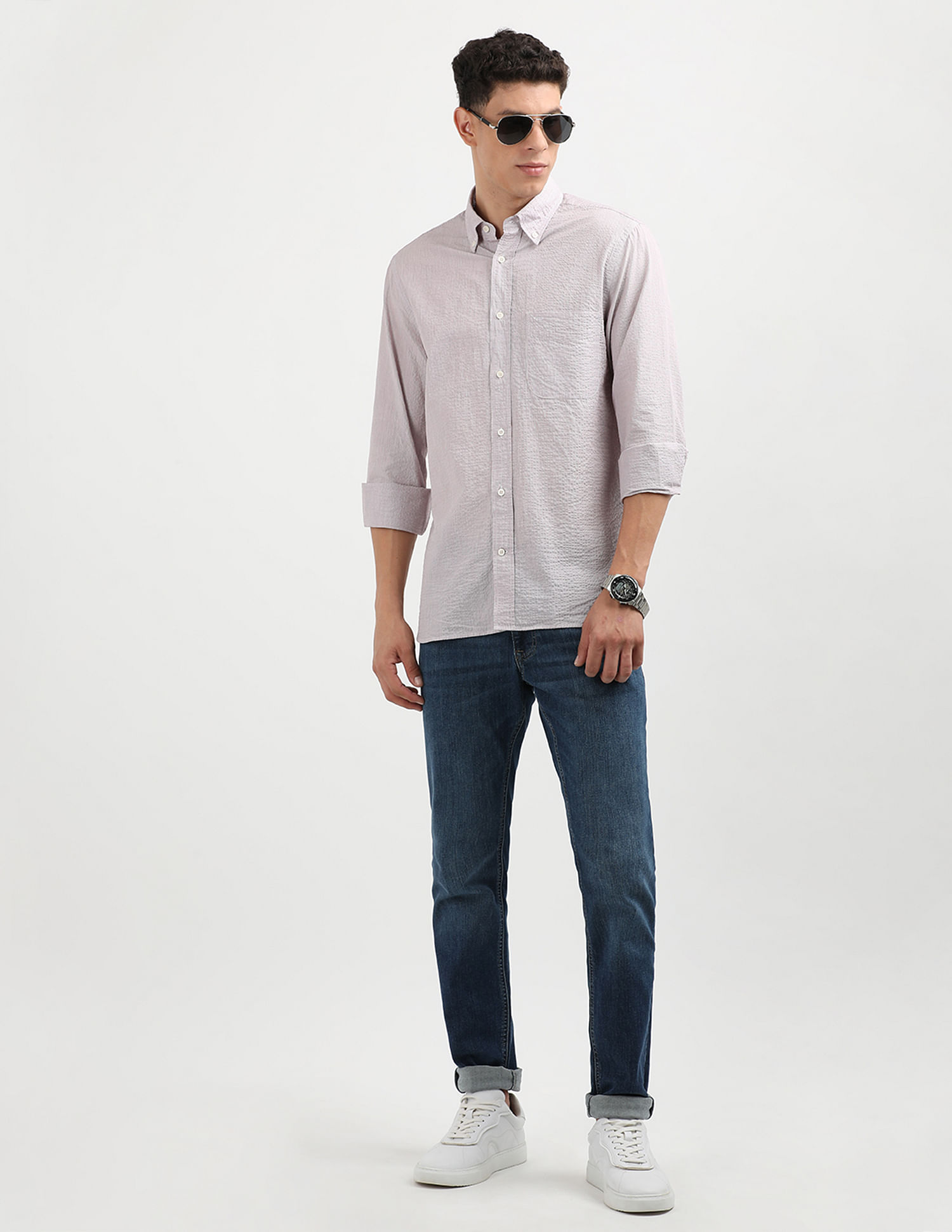 Tommy Hilfiger Mini Crinkle Stripe Shirt