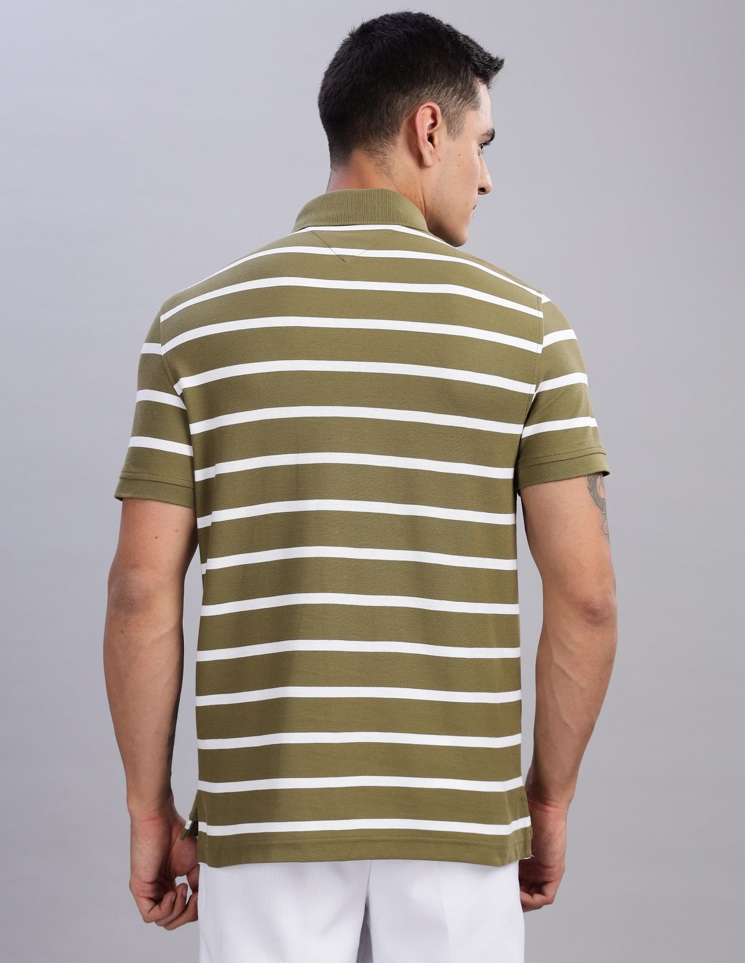 Tommy Hilfiger Striped Regular-Fit Cotton Polo Shirts