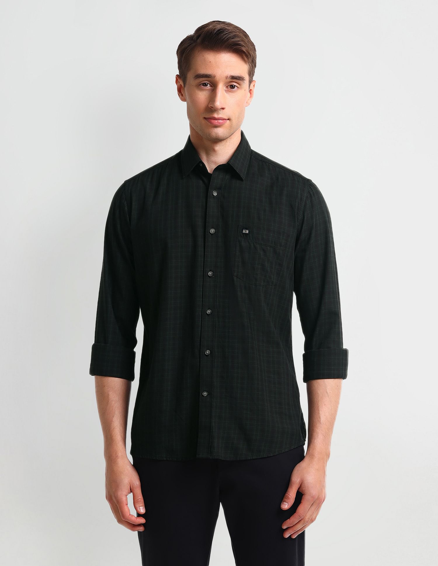 Arrow Sport Manhattan Slim Fit Cotton Shirt