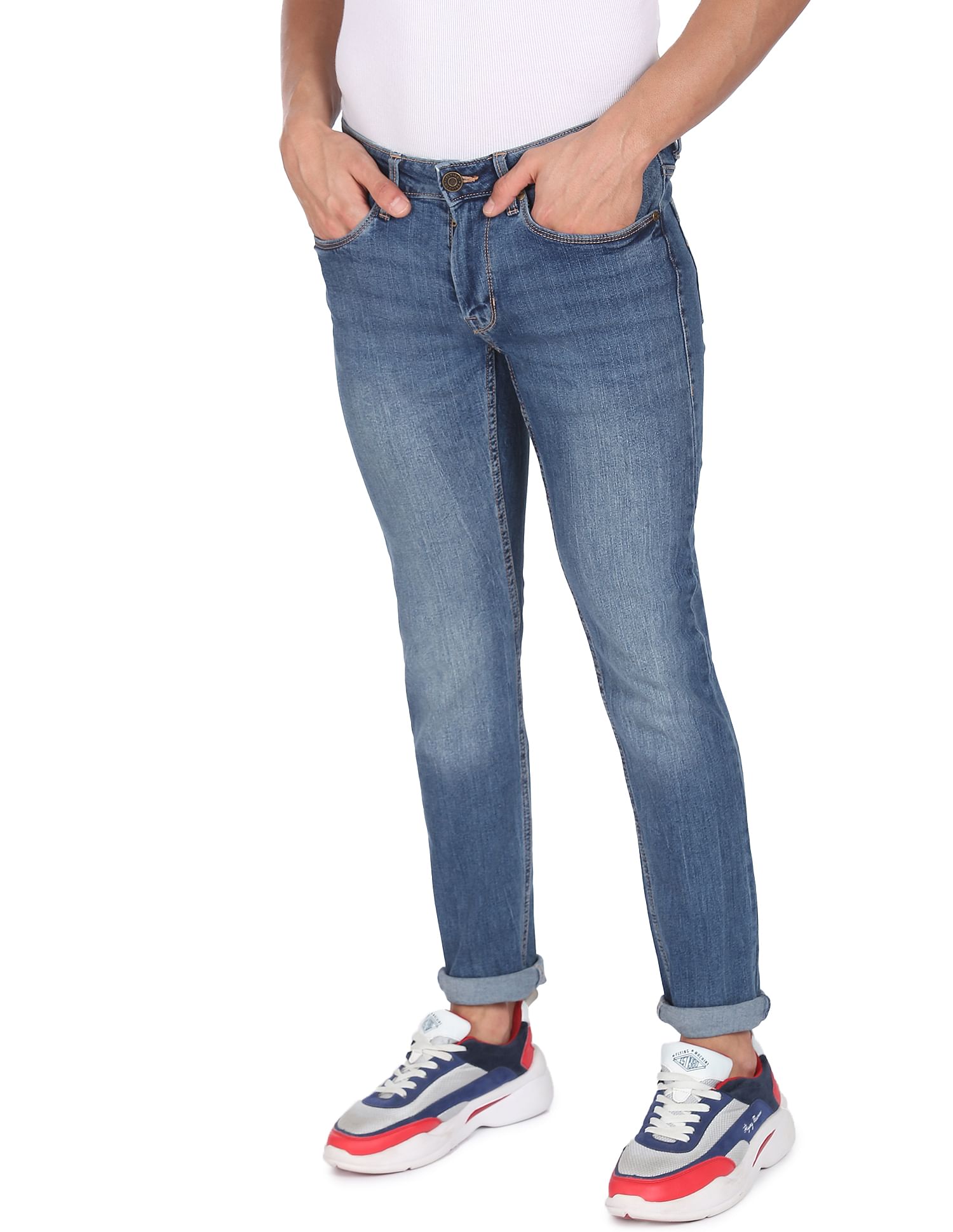 Flying Machine Jackson Skinny Fit Stone Wash Jeans