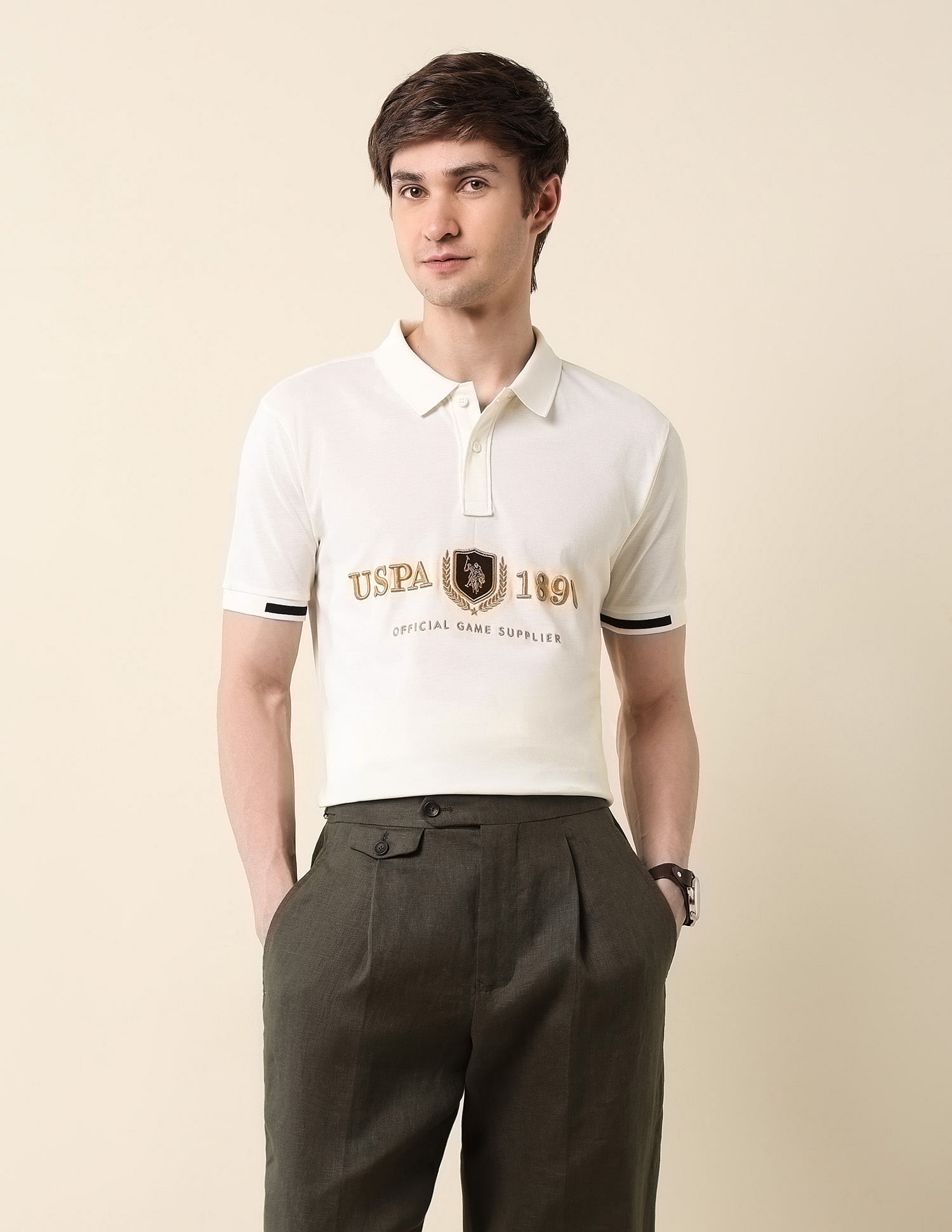 U.S. Polo Assn. Brand Embroidered Classic Polo Shirt