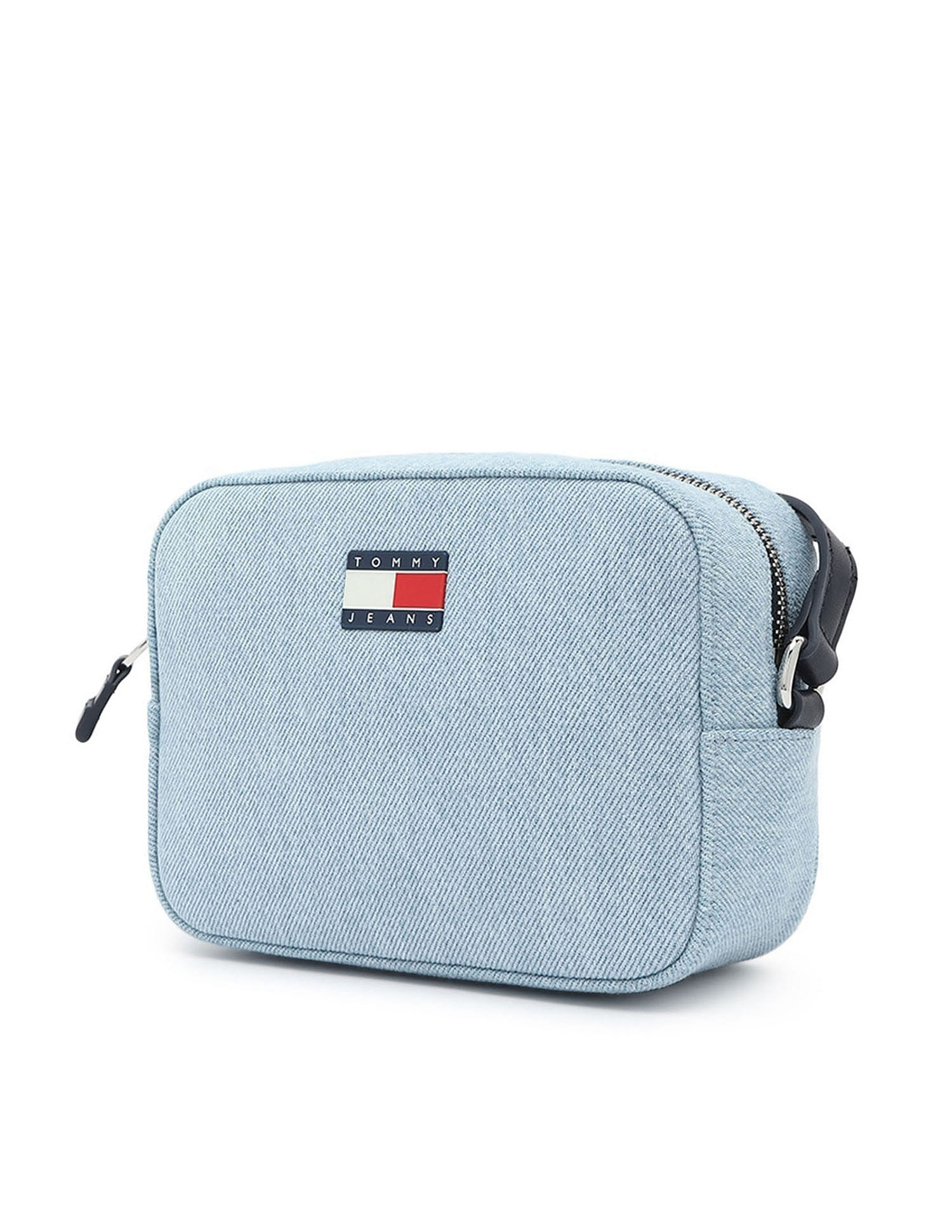 Tommy Hilfiger Textured Light-Blue Cotton Bag