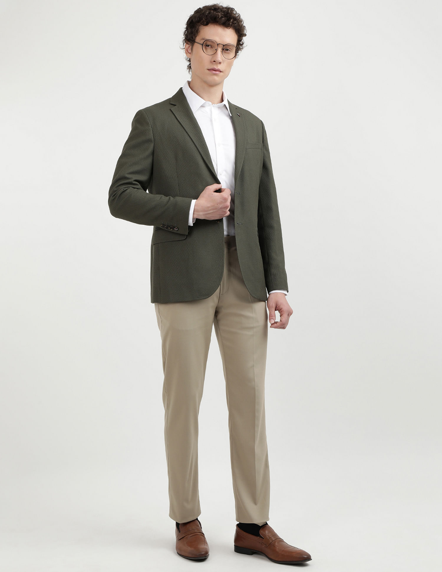 Tommy Hilfiger Herringbone Structure Evening Blazers