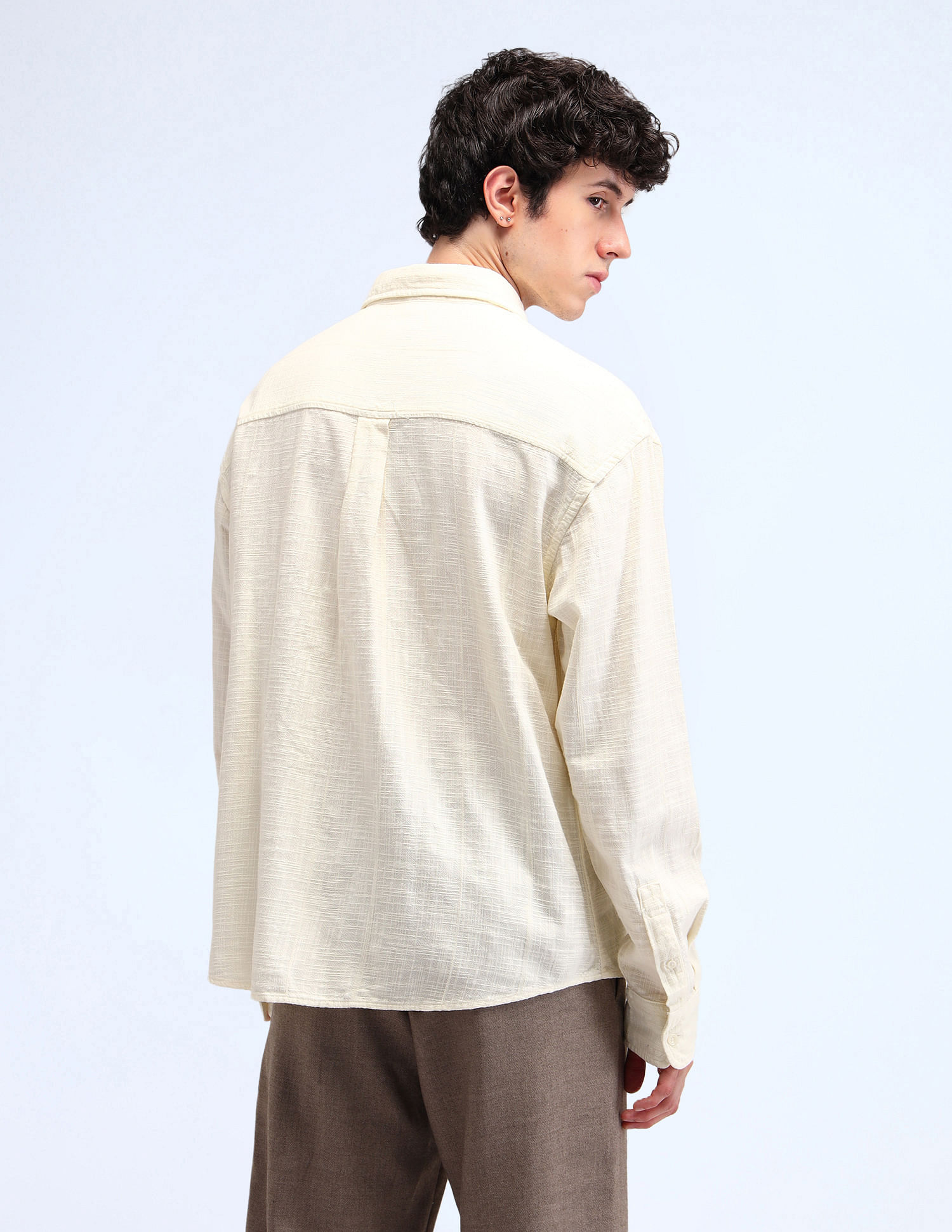 Flying Machine All-Over Oversized Fit Shirt