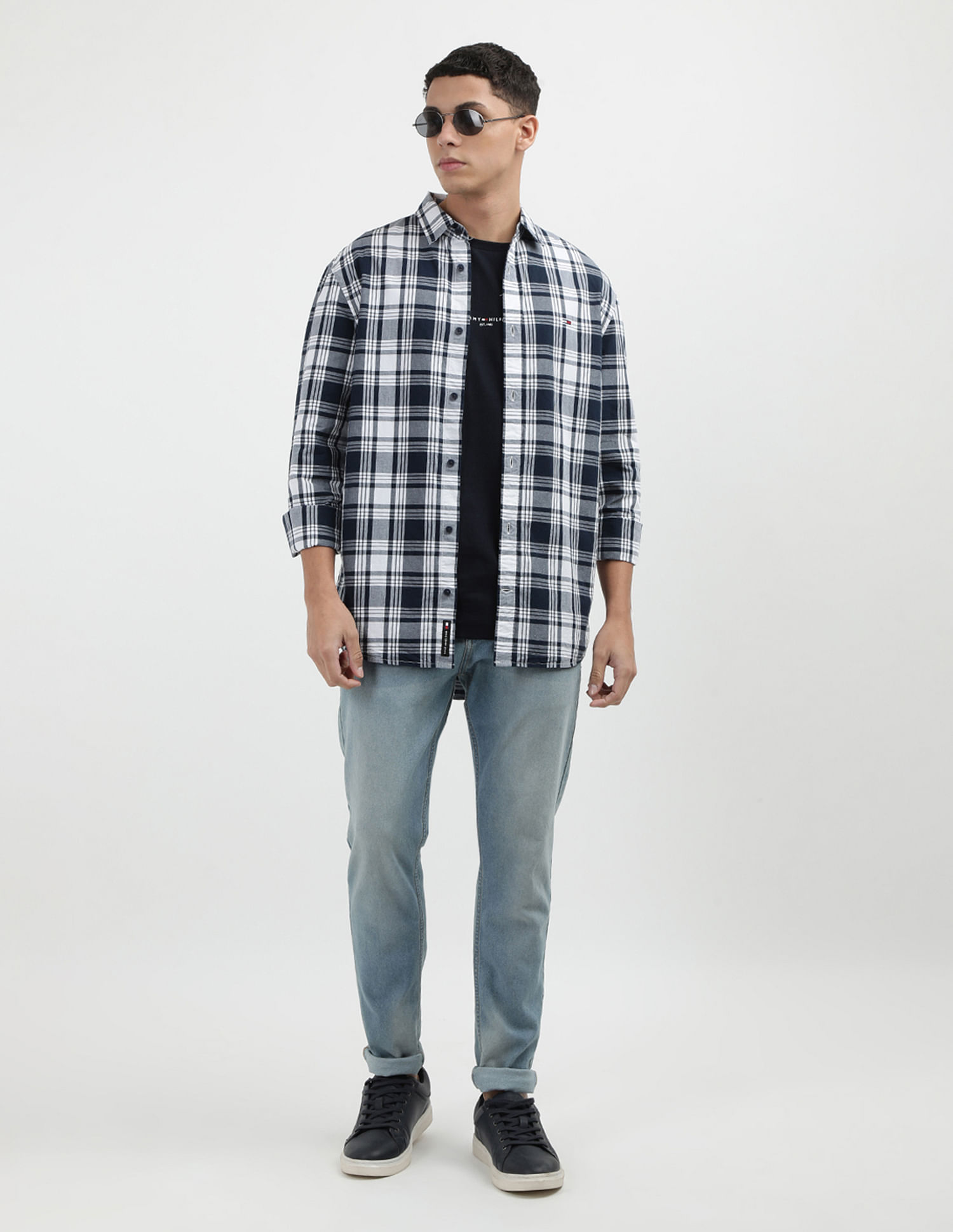 Tommy Hilfiger Regular Poplin Plaid Checks Shirt