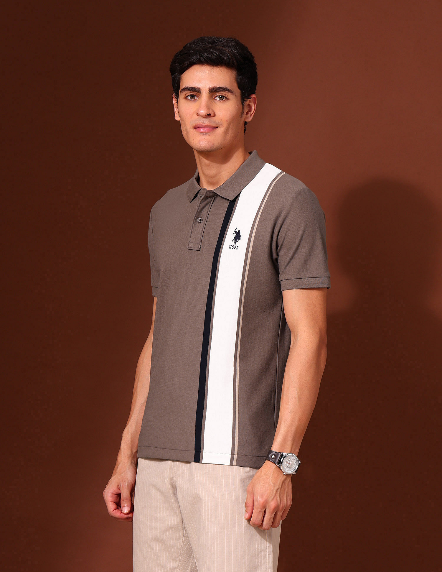 U.S. Polo Assn. Colourblocked Classic Polo Shirt