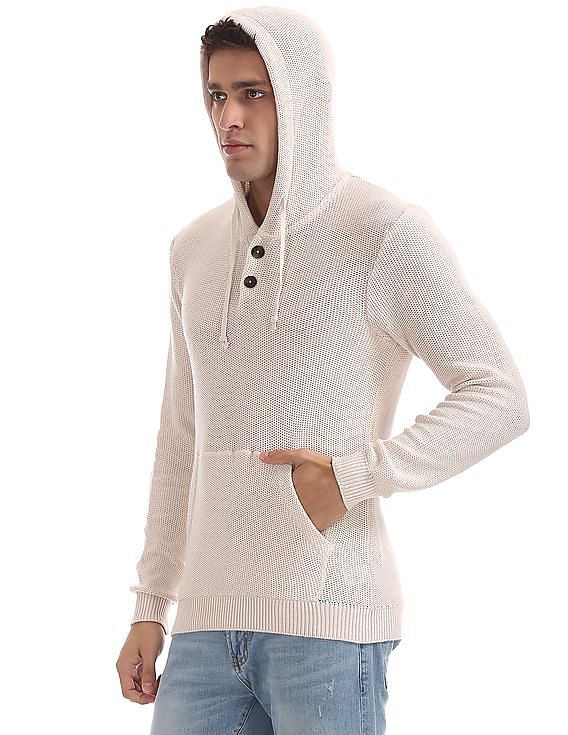Aeropostale Hooded Knit Sweatshirt