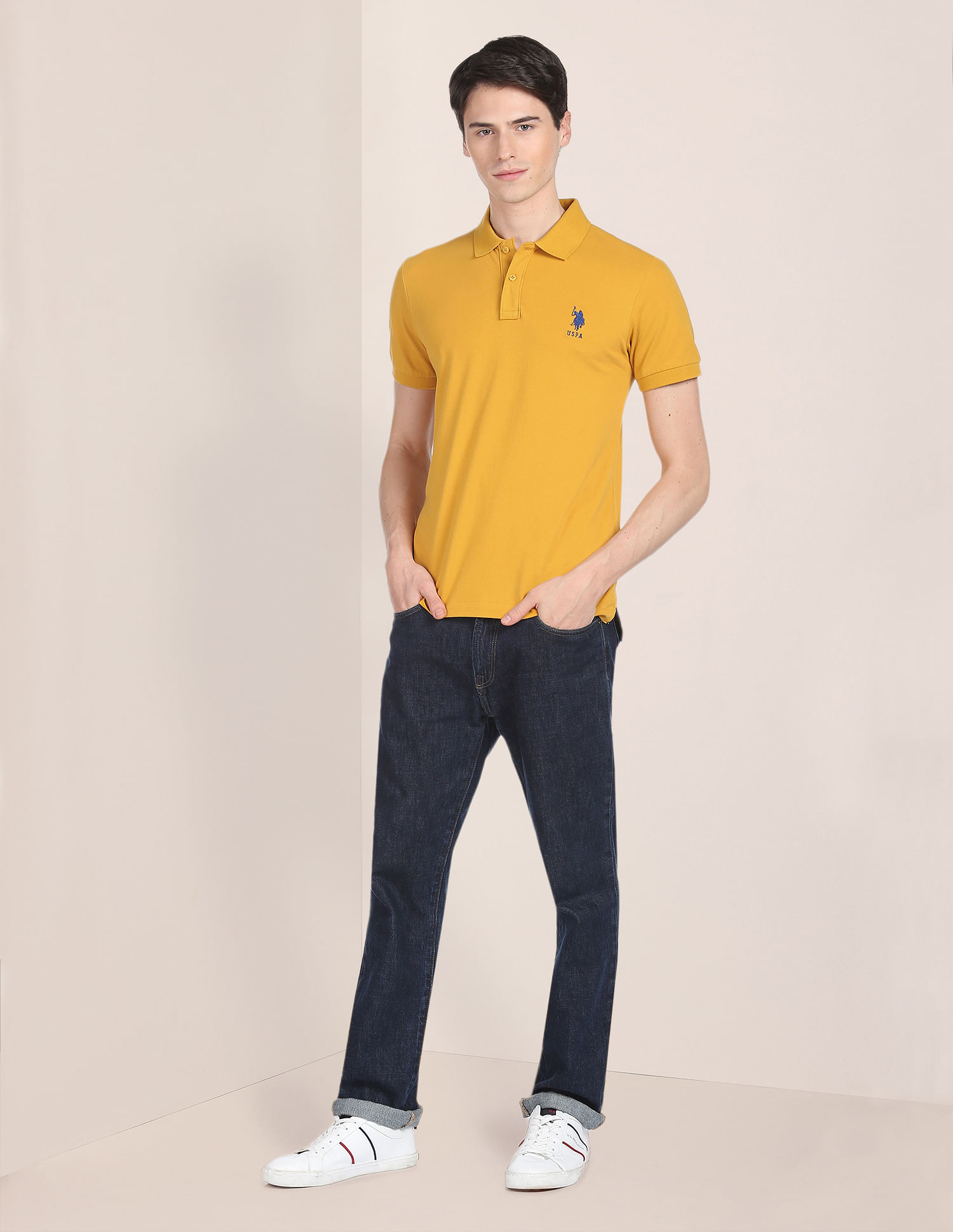 U.S. Polo Assn. Solid Pique Stretch Polo Shirt