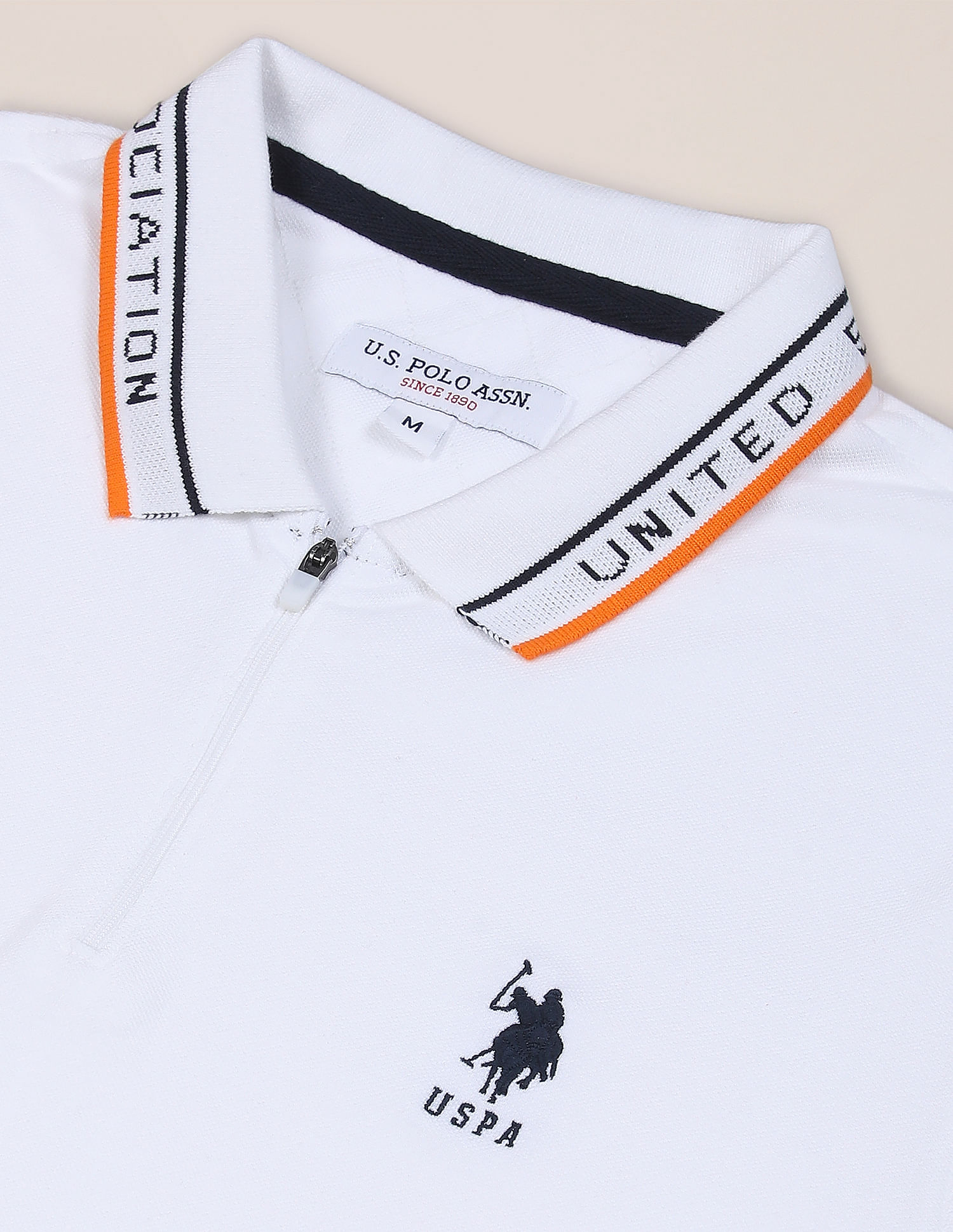 U.S. Polo Assn. Pure Cotton Solid Polo Shirt