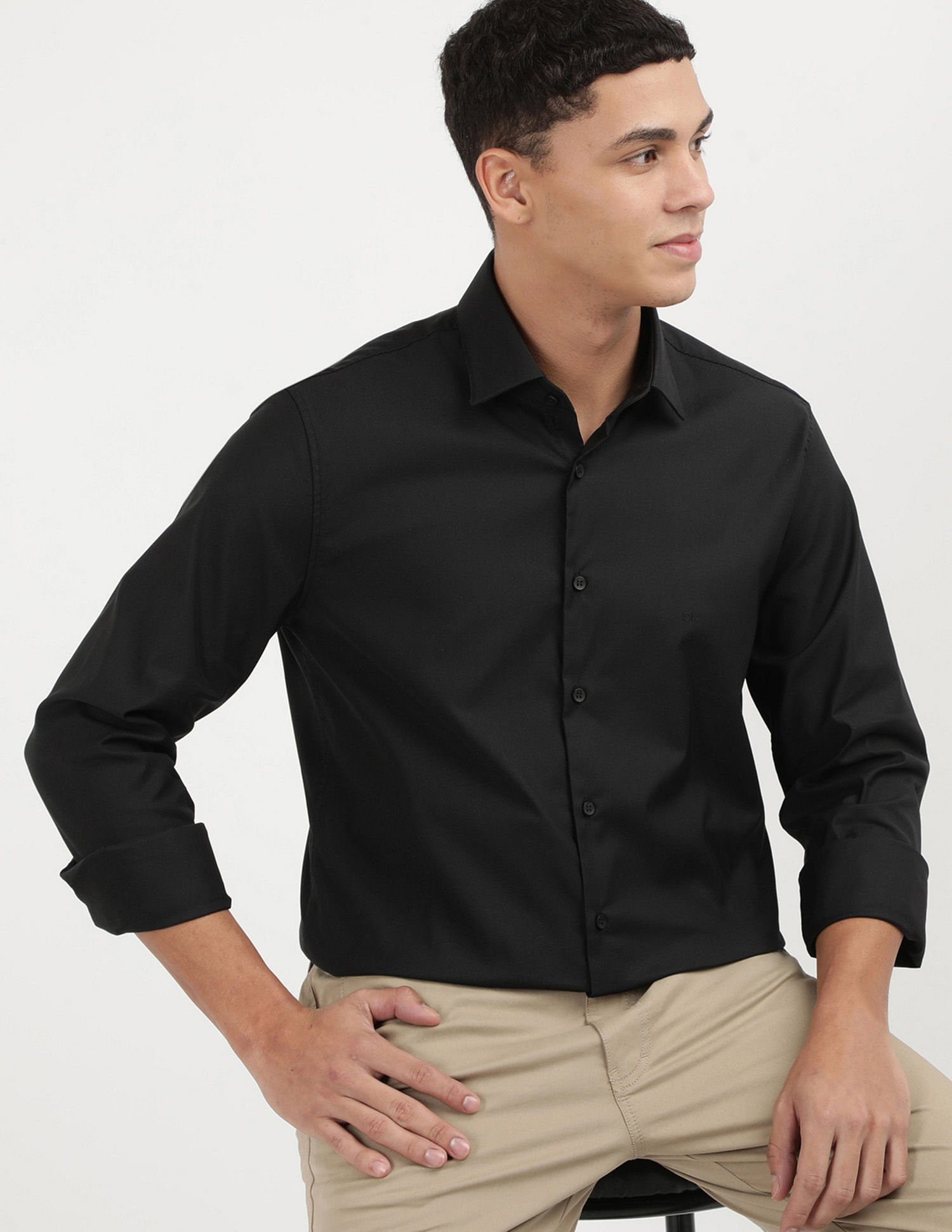 Calvin Klein Jeans Slim Fit Solid Shirt