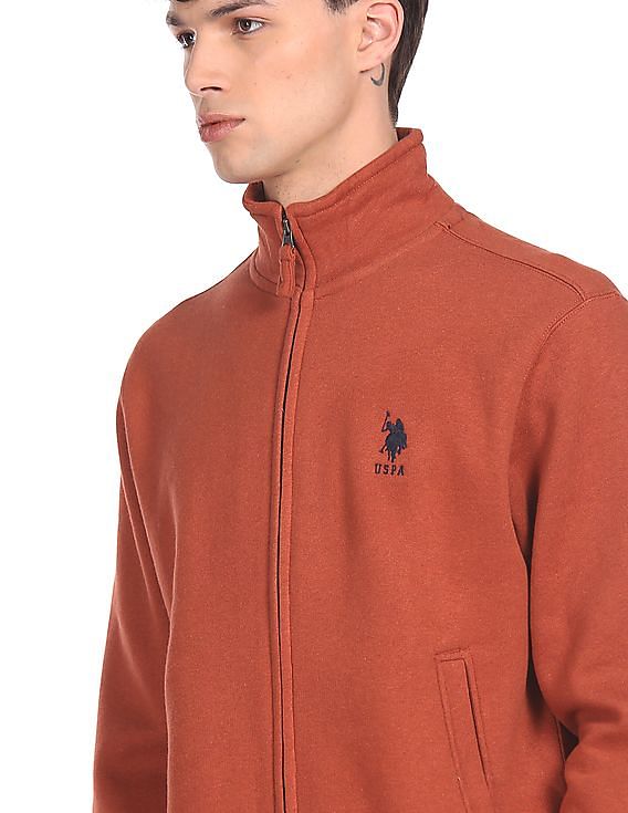 Buy U.S. Polo Assn. High Neck Solid Sweater NNNOW