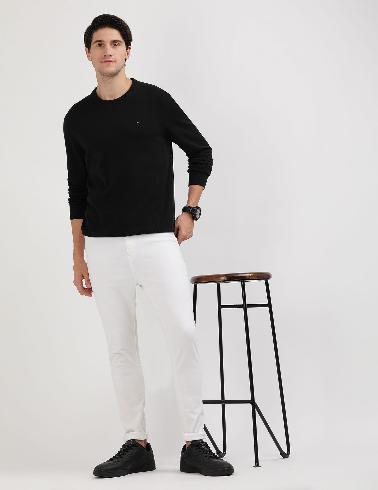 Tommy Hilfiger Crew Neck Long Sleeve Sweater