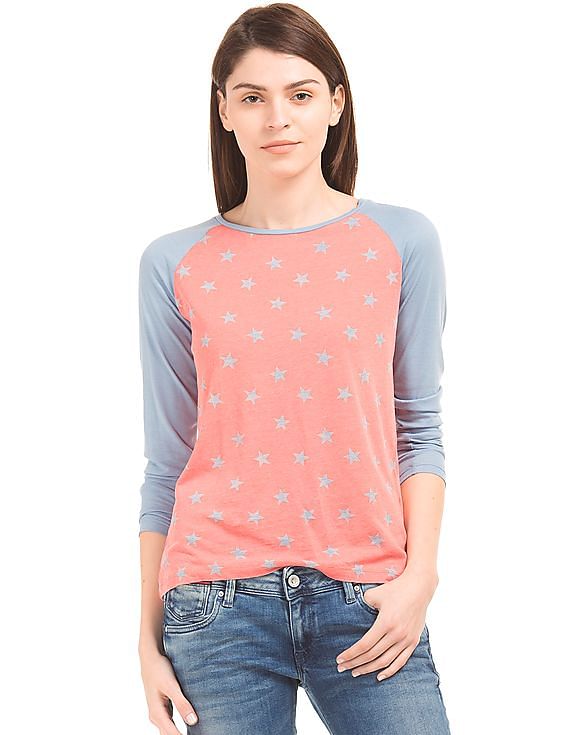 Tommy Hilfiger Denim Star Print Raglan T-Shirt