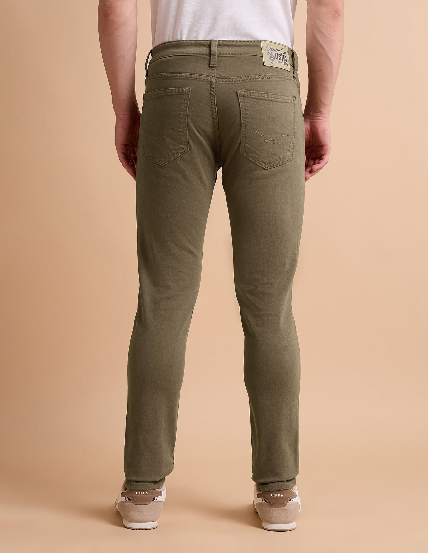U.S. Polo Assn. Denim Co. Brandon Slim Tapered Fit Brown Jeans