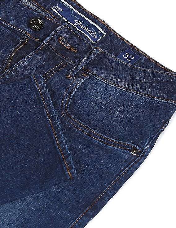 Flying Machine Michael Slim Tapered Fit Stone Wash Jeans