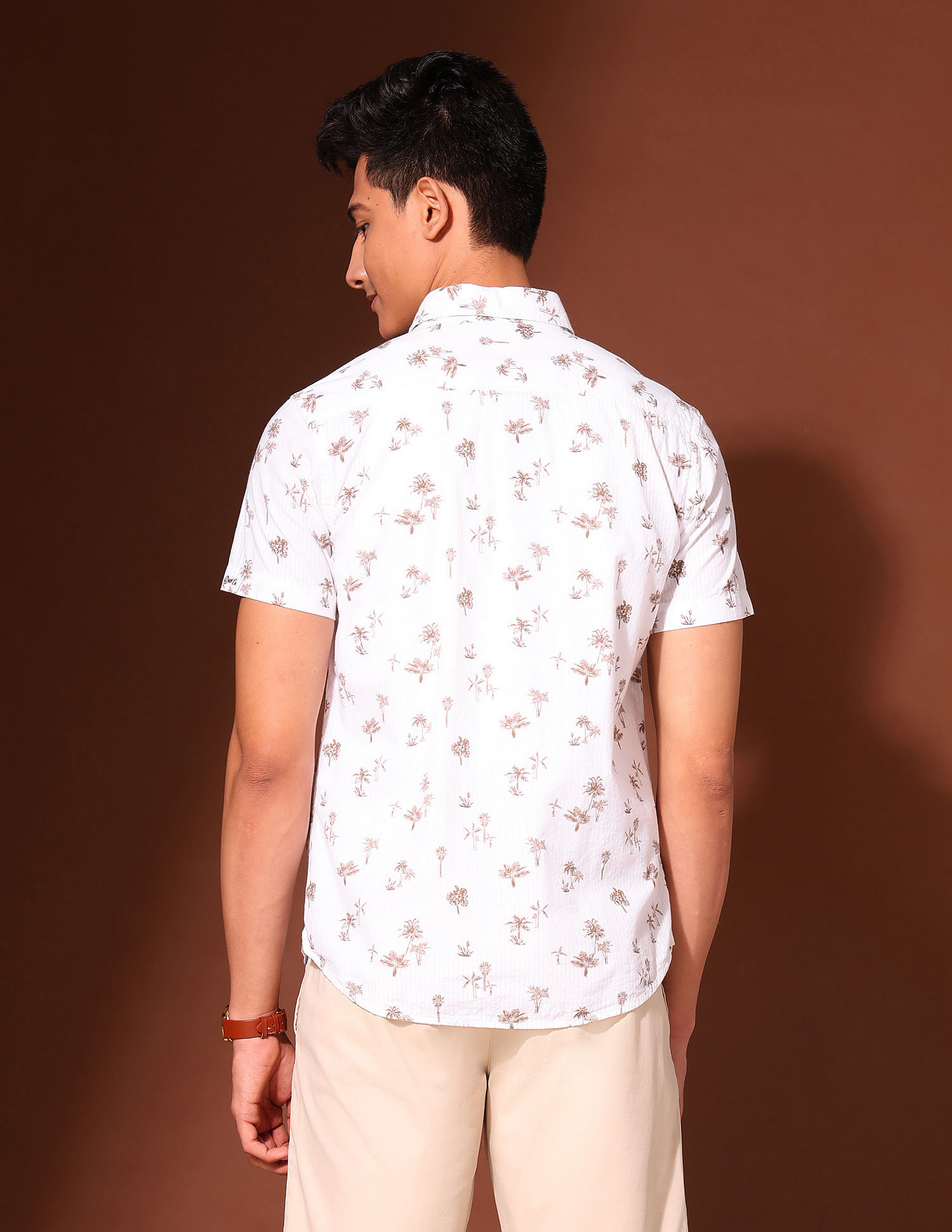 U.S. Polo Assn. Denim Co. Tropical Printed Working Holiday Shirt