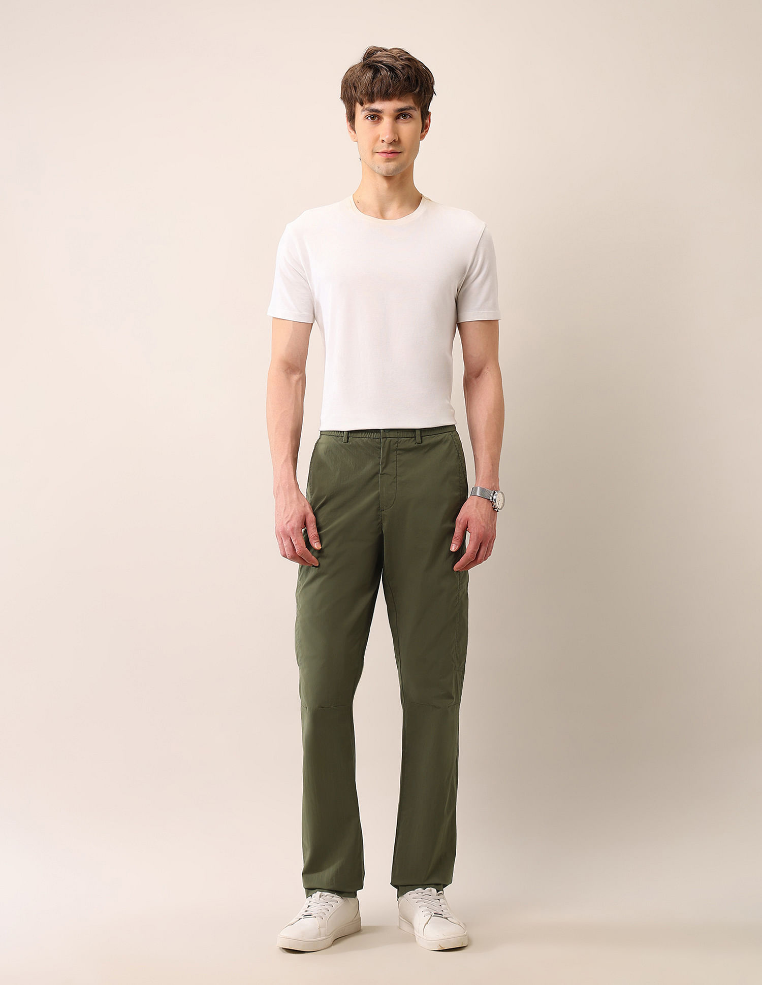 U.S. Polo Assn. Denim Co. Mid Rise Riley Straight Fit Trousers