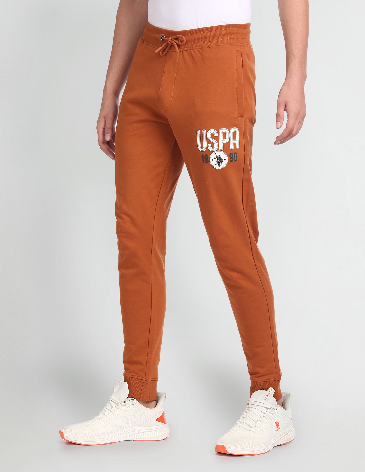 U.S. Polo Assn. Denim Co. Mid Rise Solid Track Pants