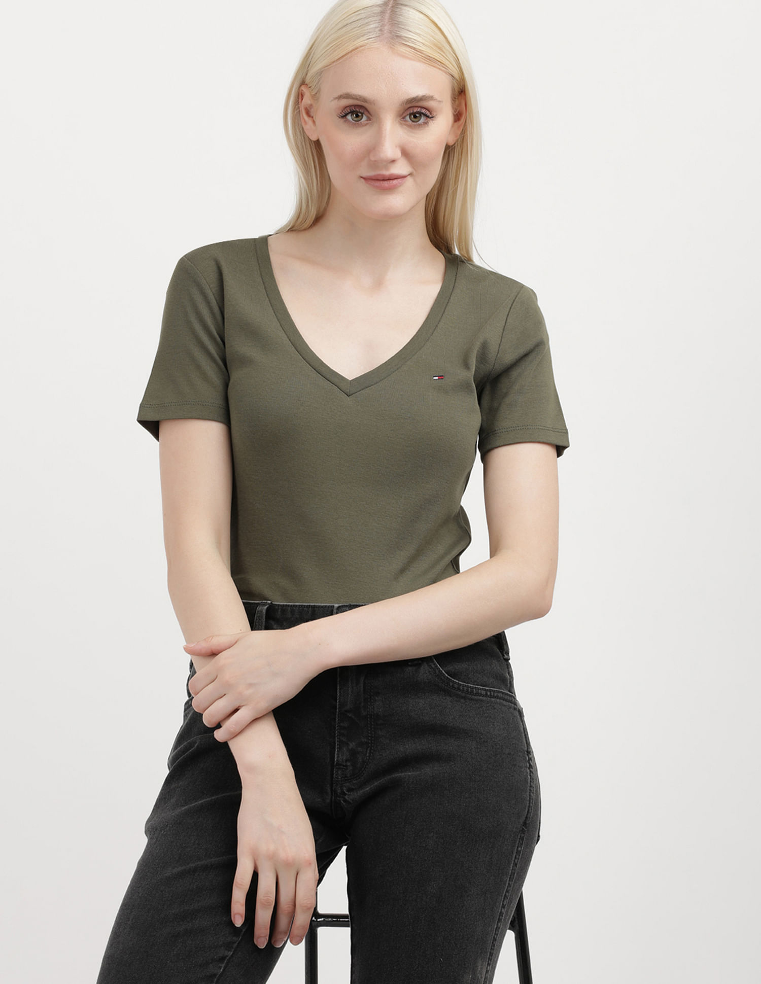 Tommy Hilfiger V-Neck Fave Core Plus T-Shirt