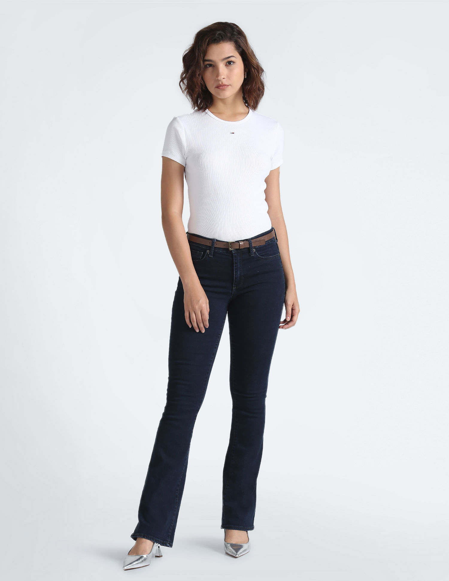 Tommy Hilfiger Sustainable Rib Knit Solid T-Shirt