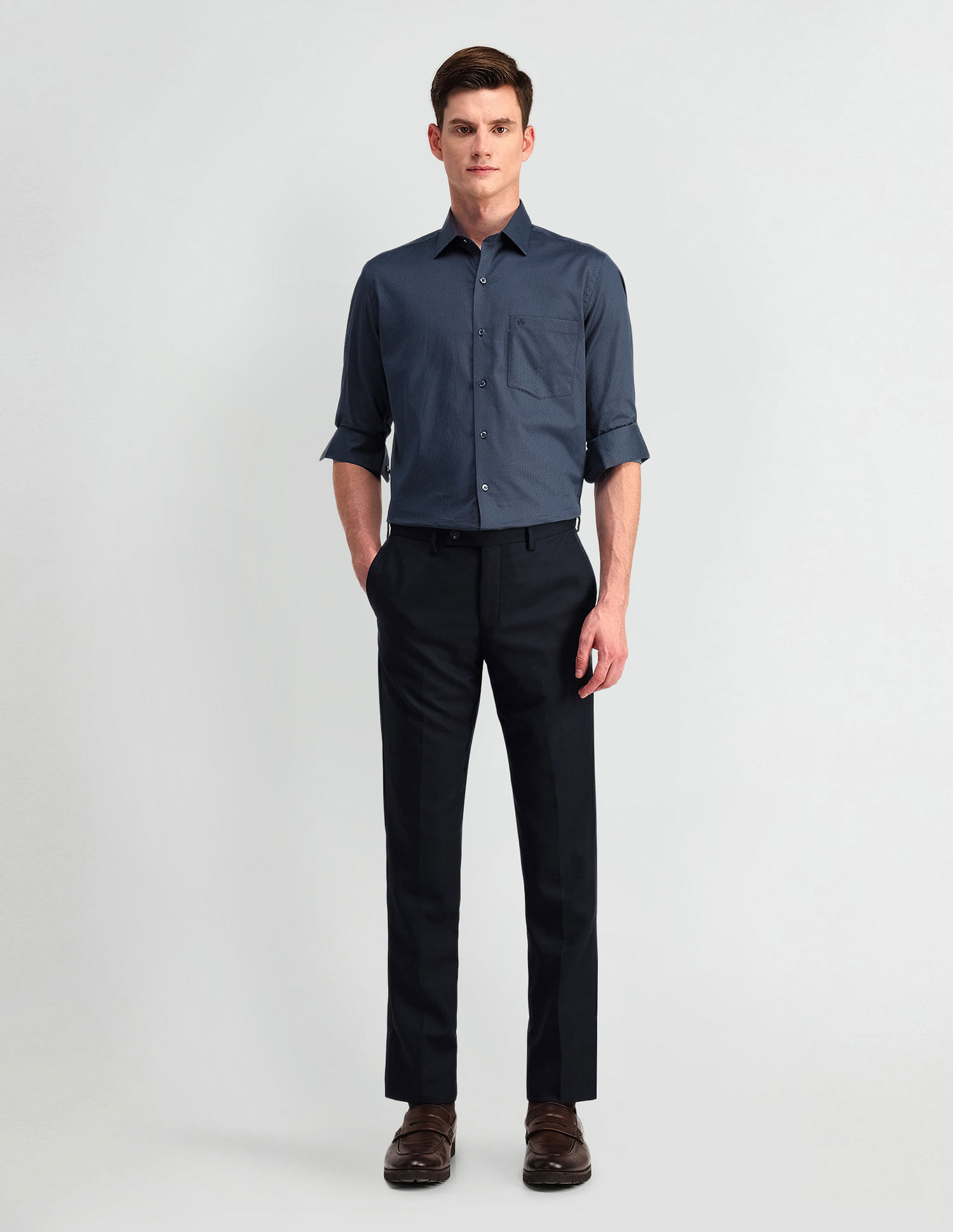 Arrow Abstract Print Cotton Shirt