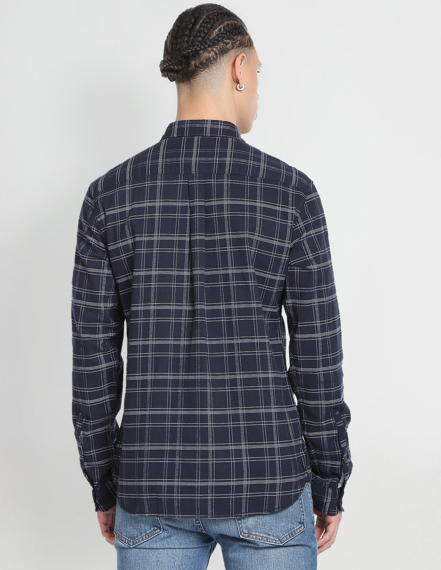 Flying Machine Tartan Check Dobby Shirt