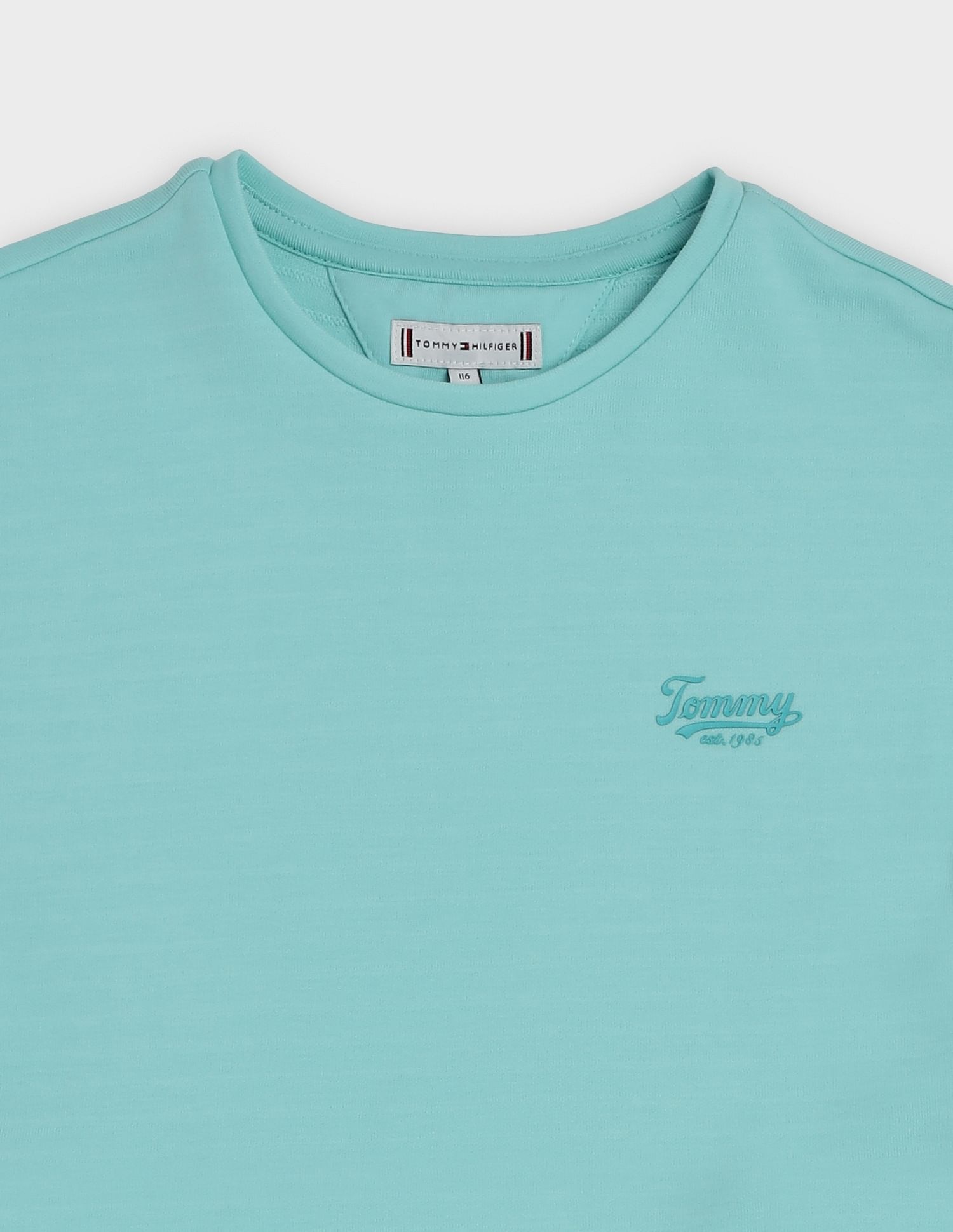 Tommy Hilfiger Kids Girls Cotton Crew Neck A-Line Dress