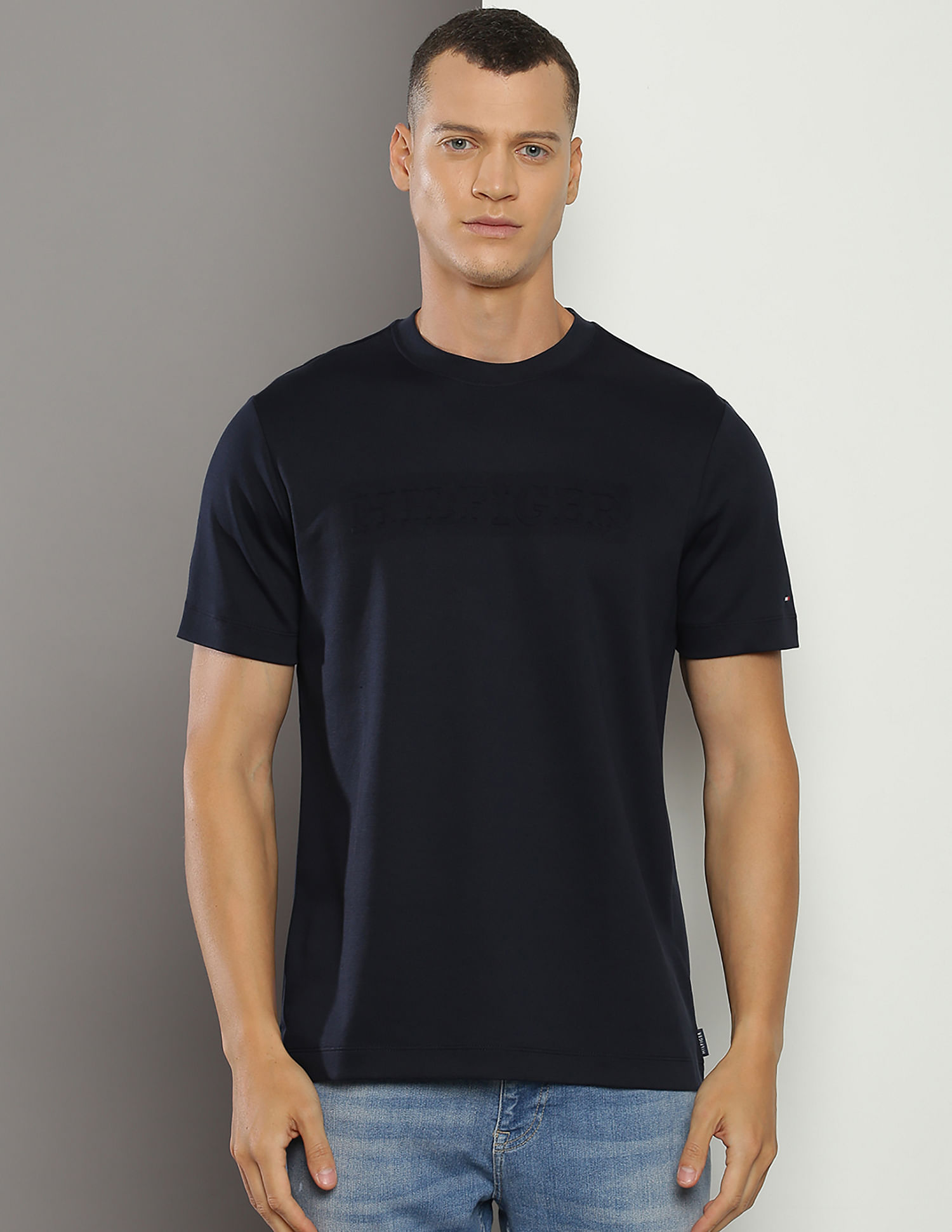 Tommy Hilfiger Crew Neck Pique Monotype T-Shirt