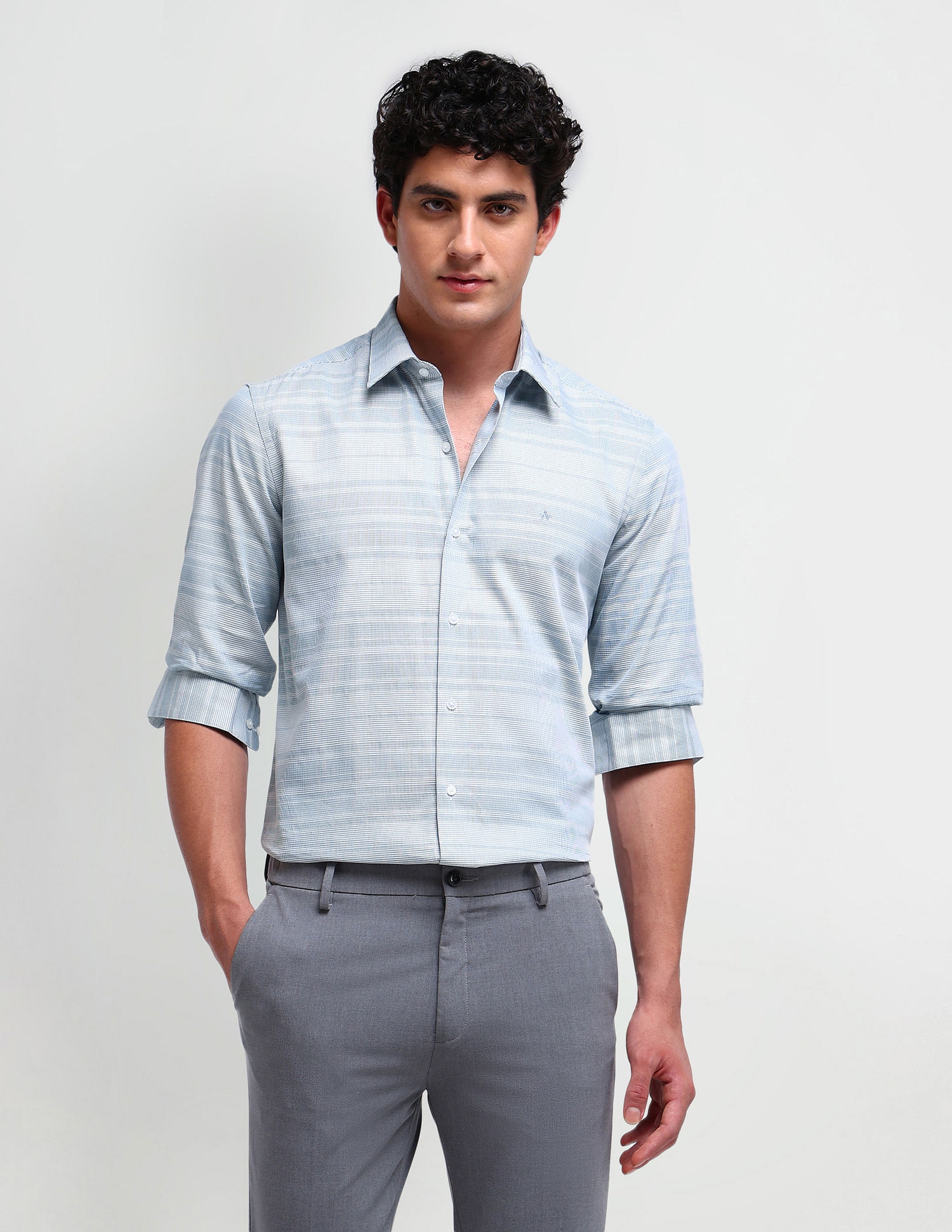 Arrow Newyork Brooklyn Fit Textured Shirt