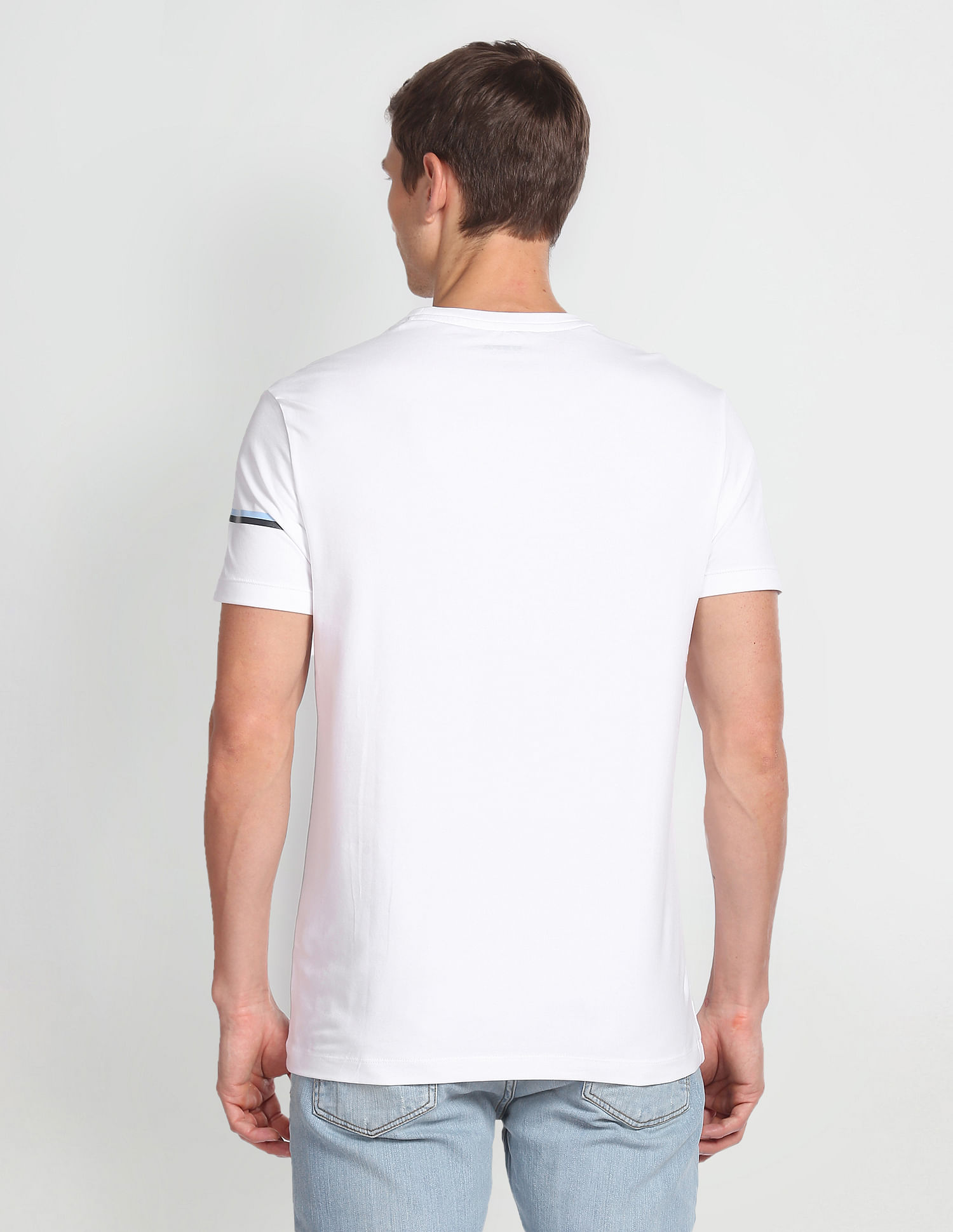 USPA Active Slim Fit Brand Print T-Shirt