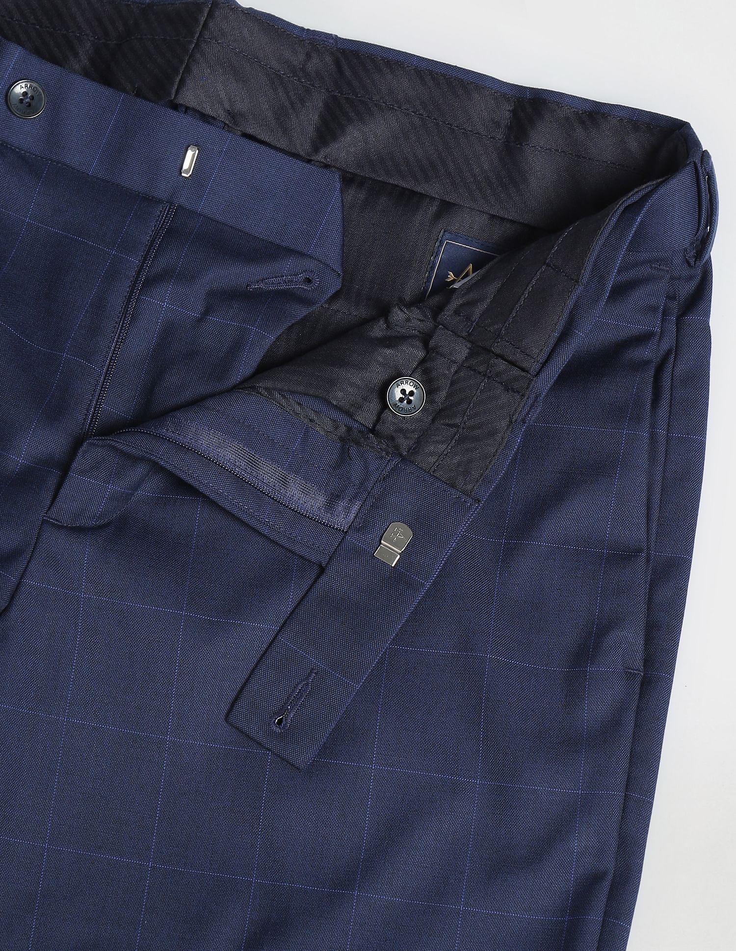 Arrow Windowpane Check Dobby Trousers
