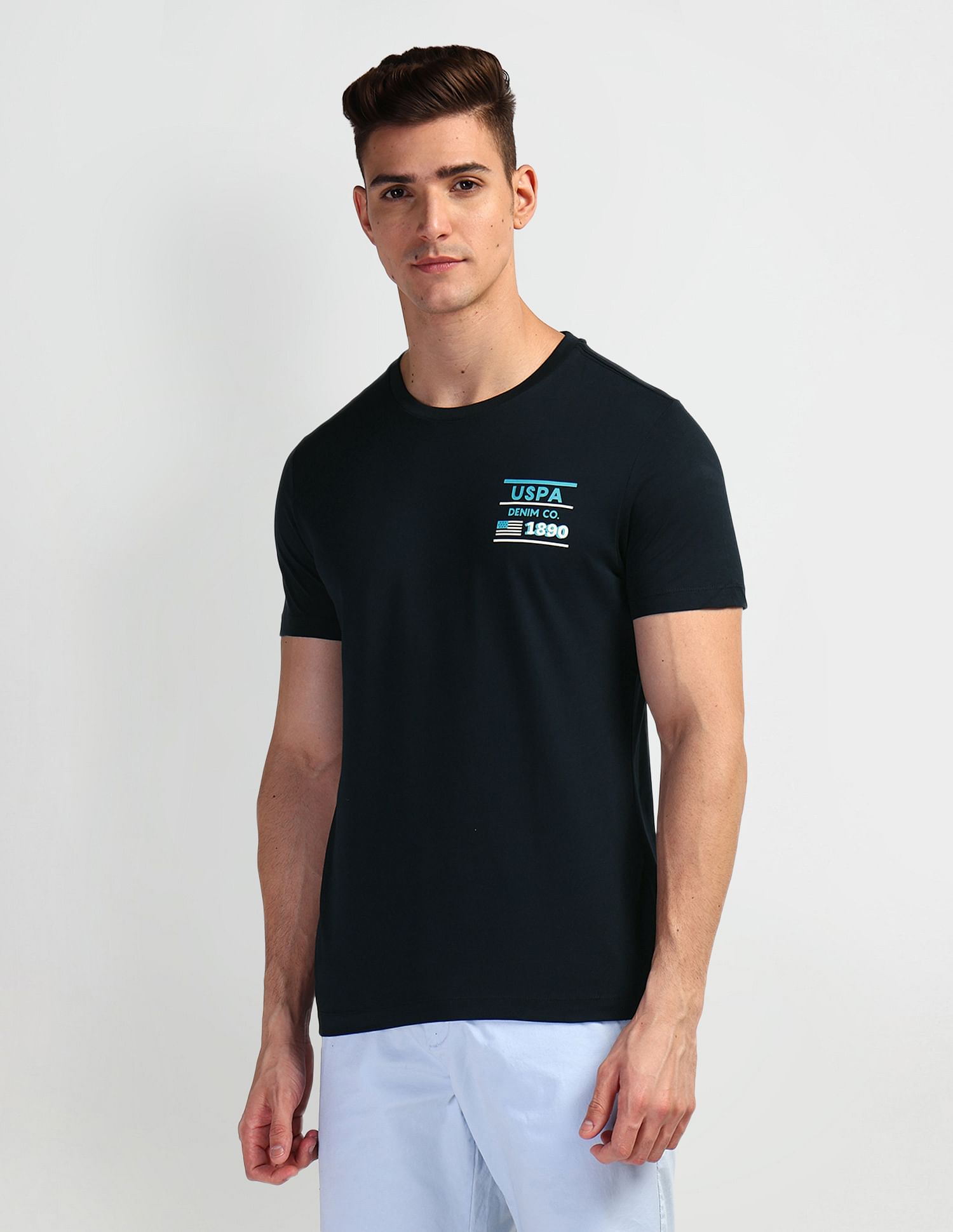 U.S. Polo Assn. Denim Co. Brand Print Muscle Fit T-Shirt