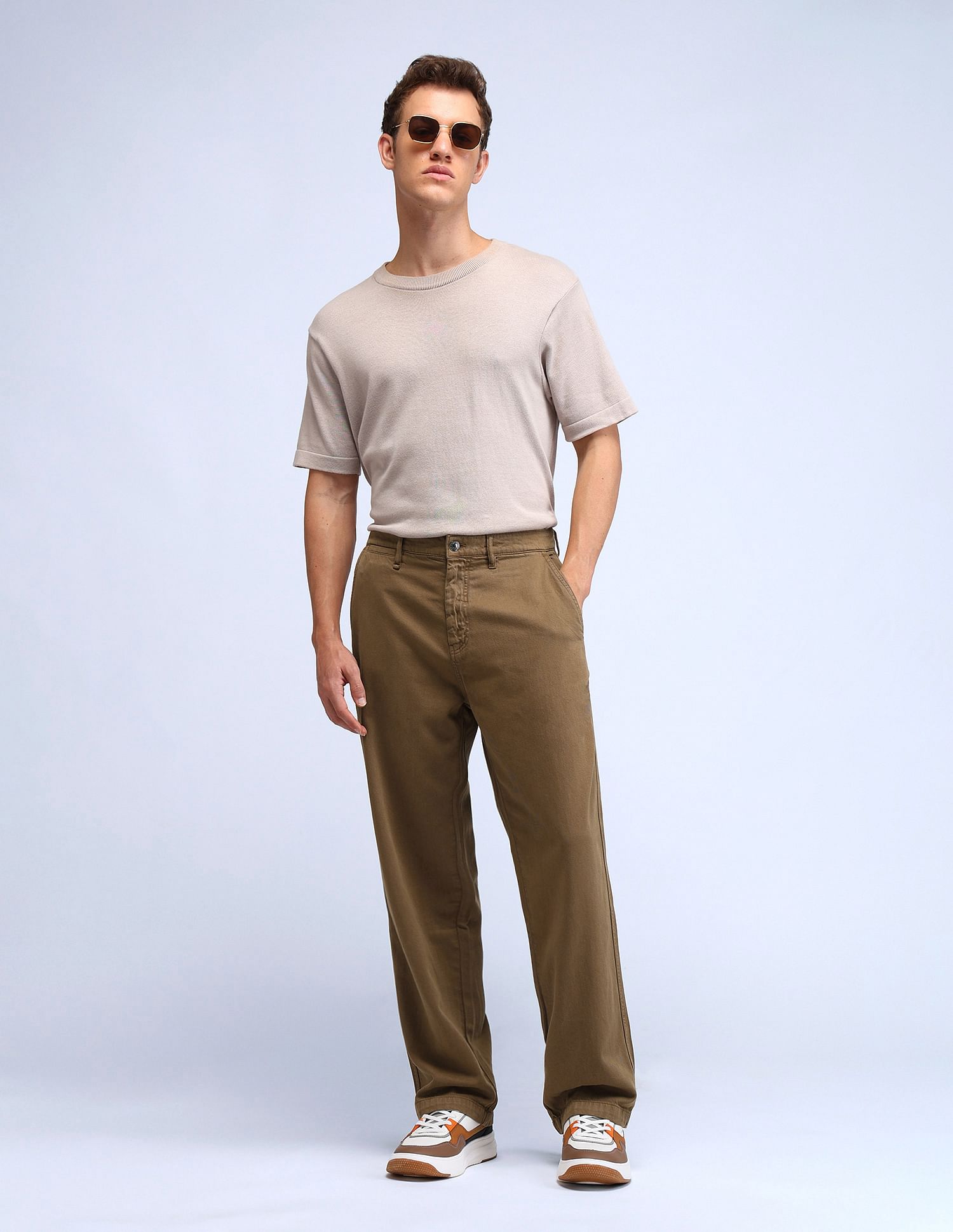 Flying Machine Cobain 90'S Loose Fit Trousers