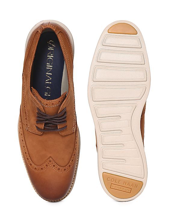 Cole Haan Brown ØriginalGrand Wingtip Shoes