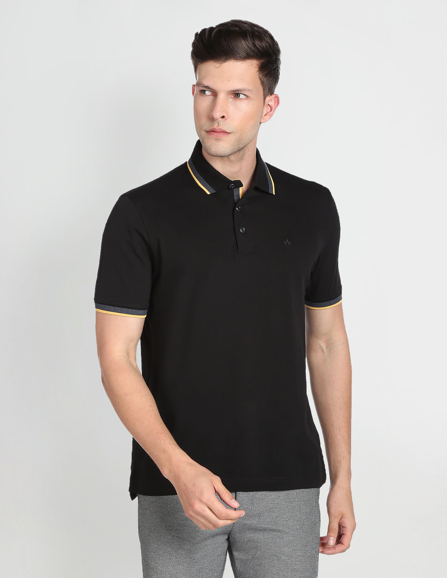 Arrow Cotton Solid Polo Shirt