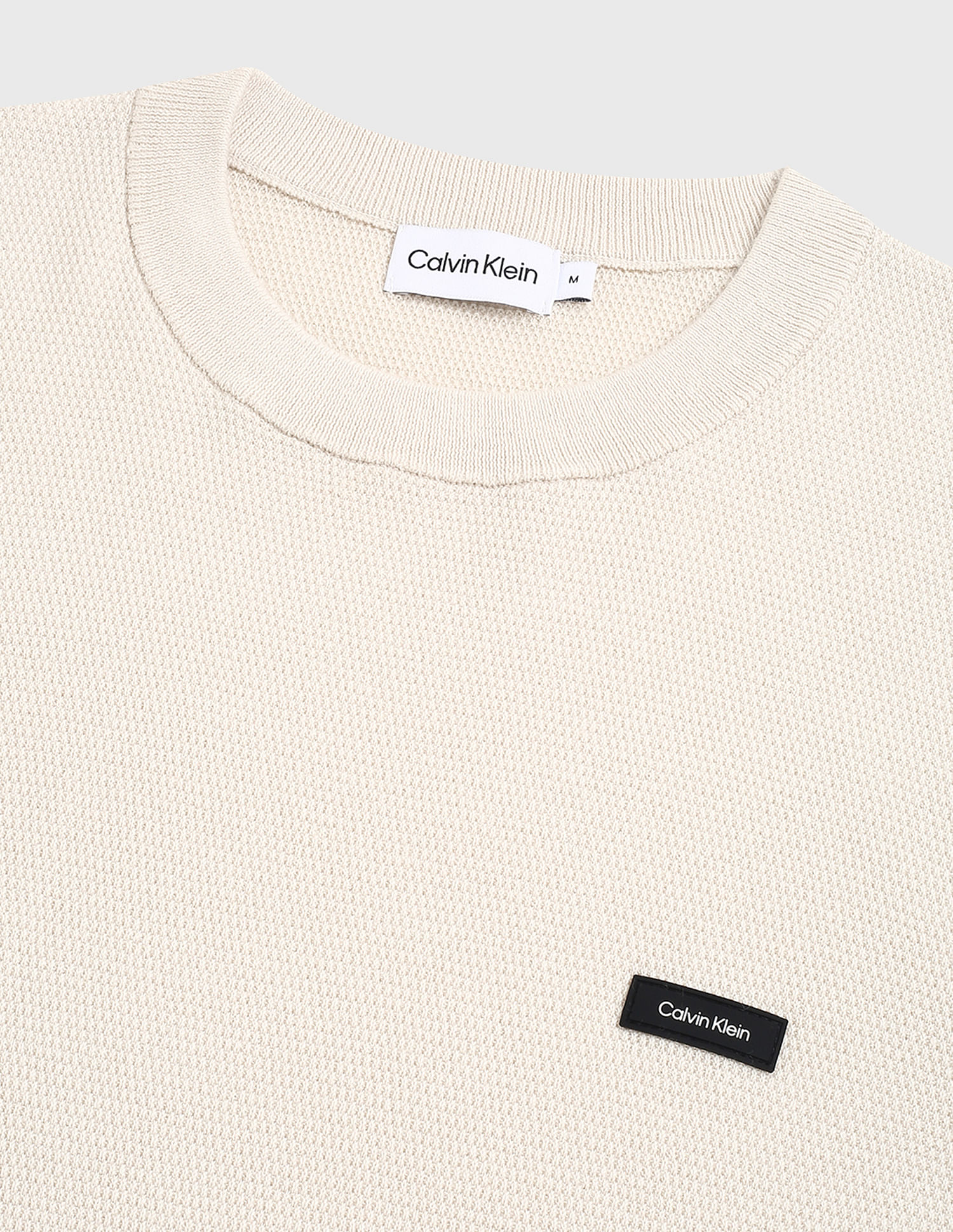 Calvin Klein Crew Neck Textured Sweater