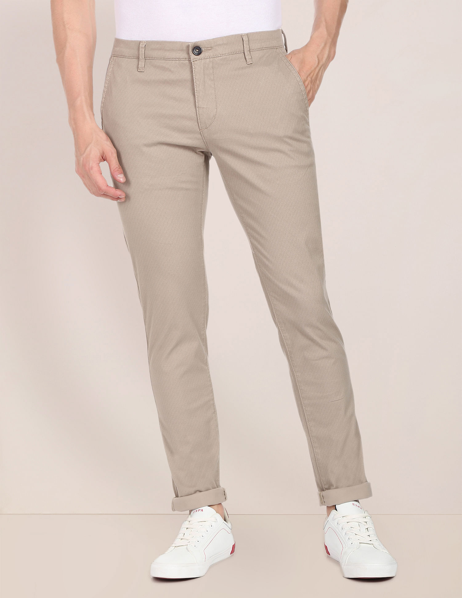 U.S. Polo Assn. Austin Trim Regular Fit Casual Trousers