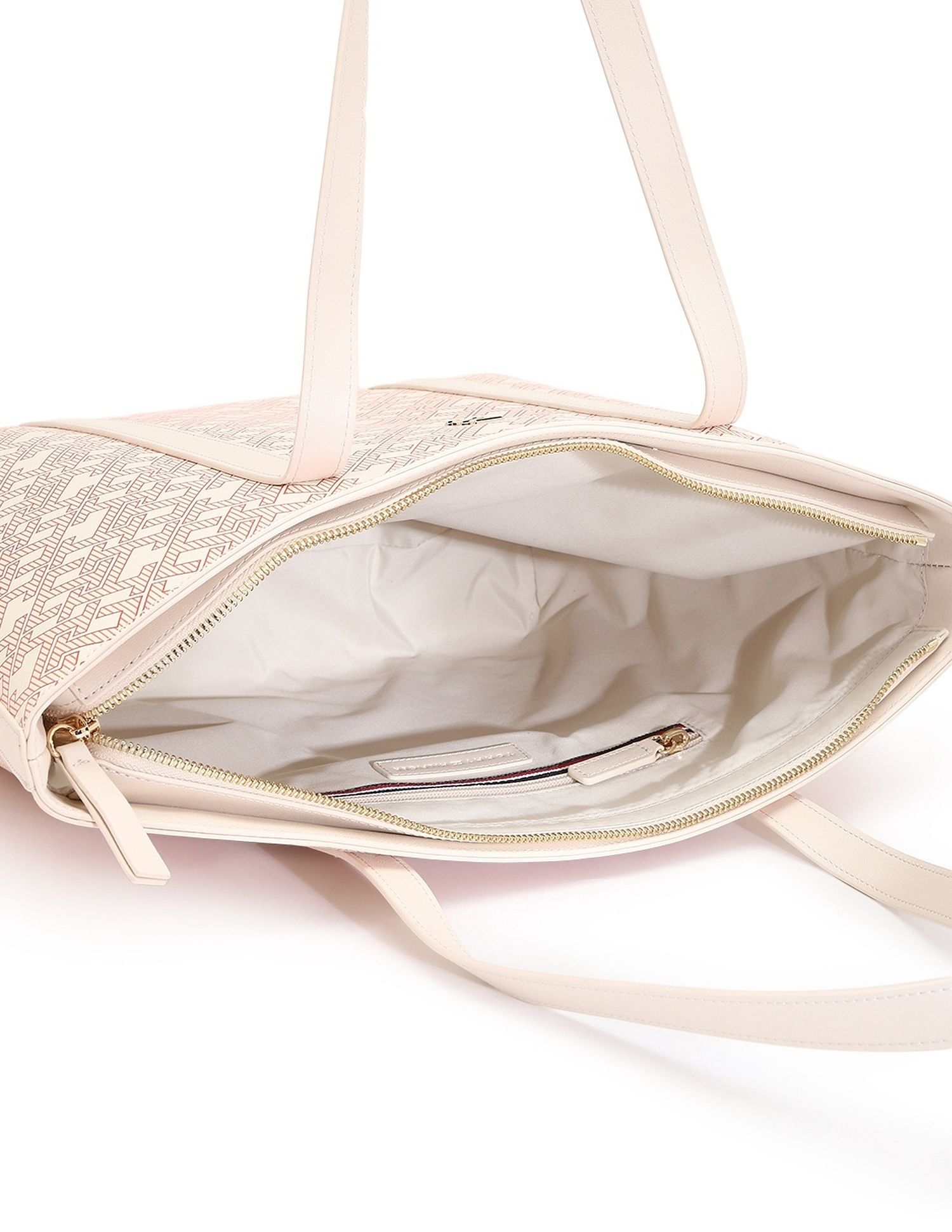 Tommy Hilfiger Logo Orange Pu Tote Bag