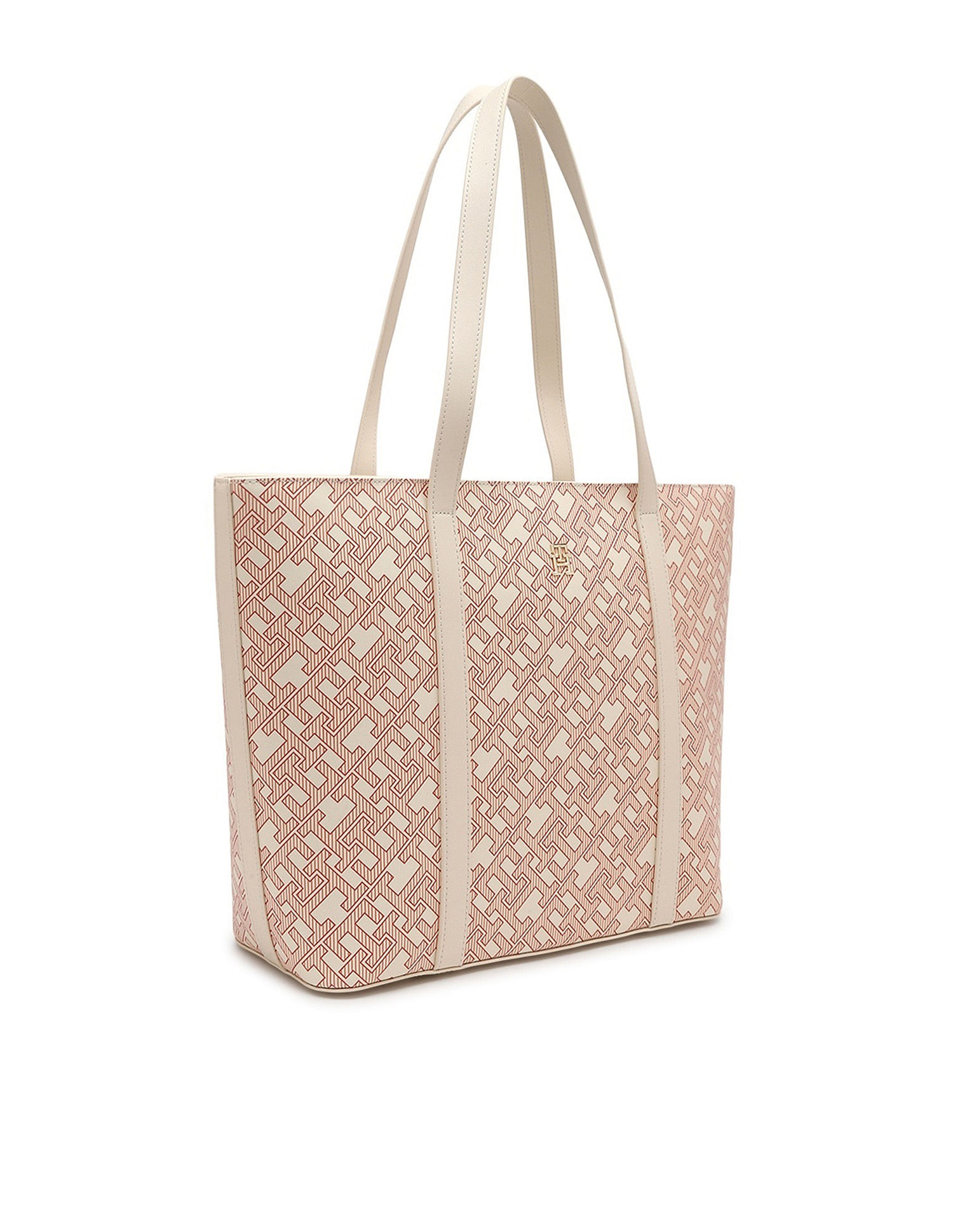 Tommy Hilfiger Logo Orange Pu Tote Bag