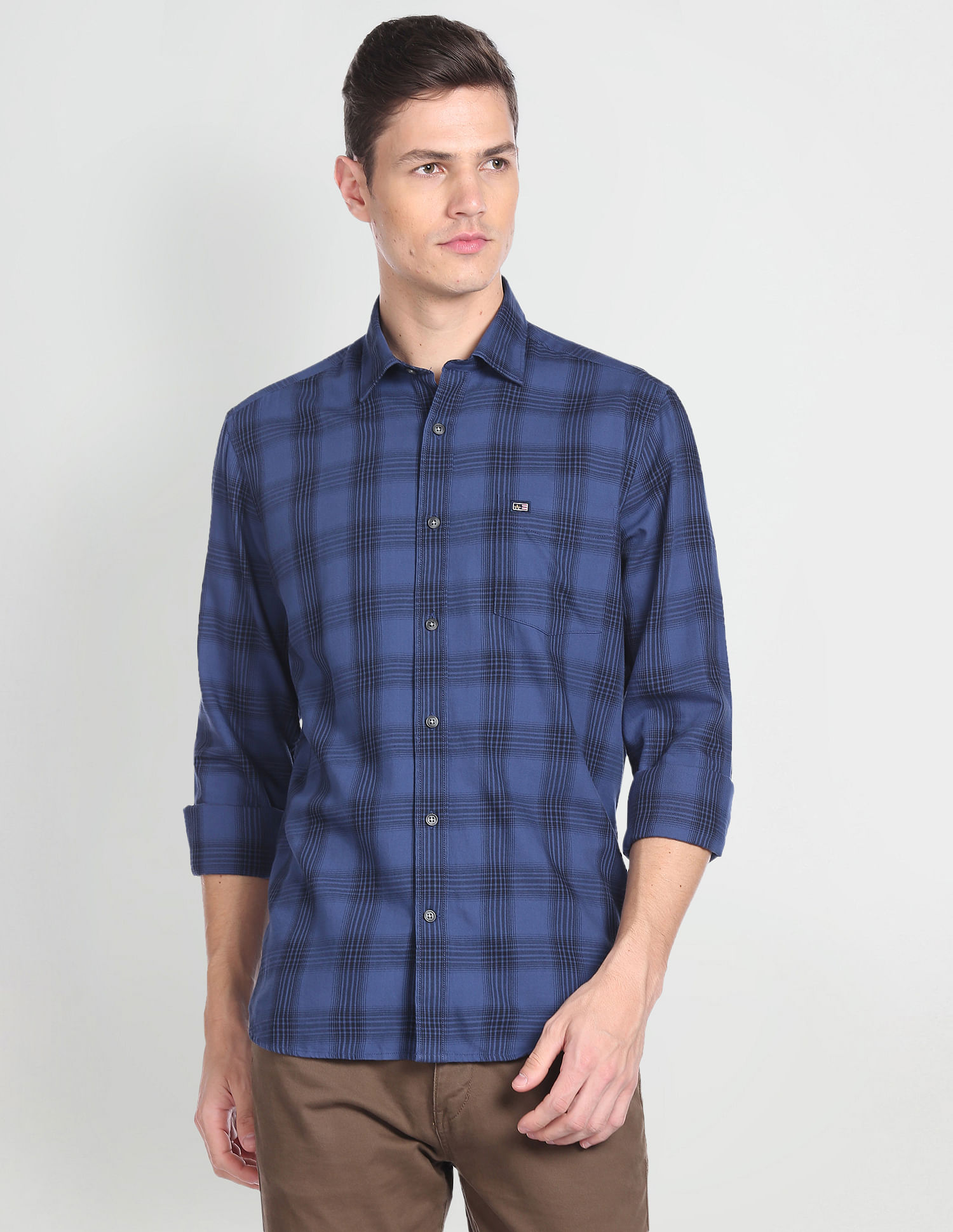 Arrow Sports Dupplin Check Slim Fit Shirt