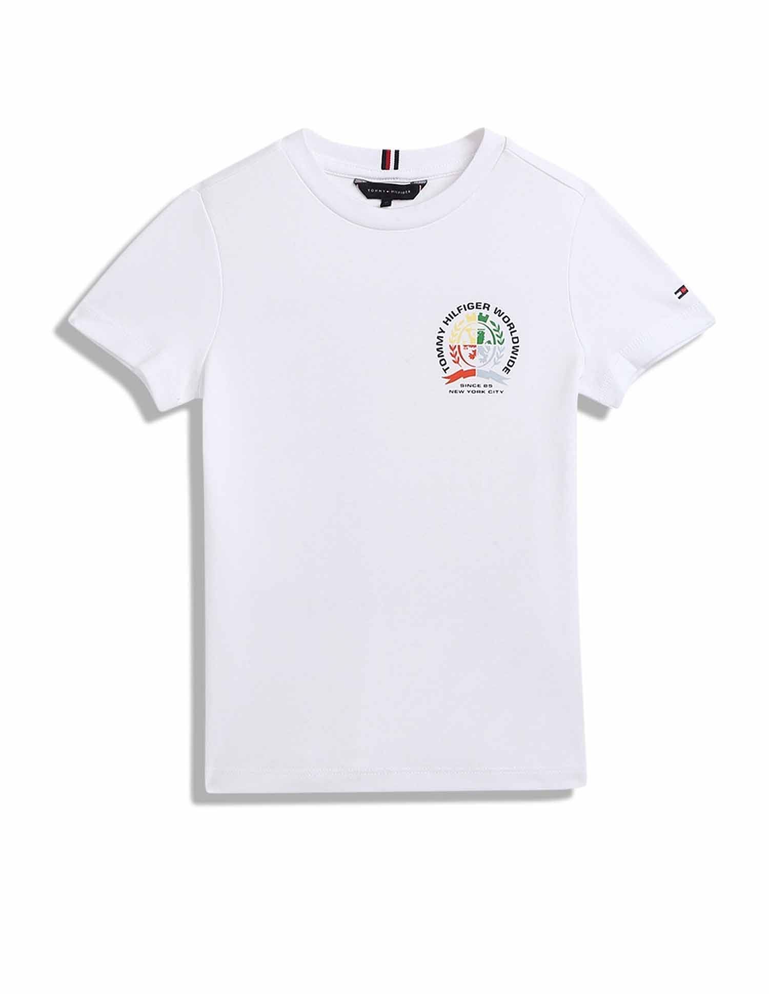 Tommy Hilfiger Kids Boys Graphic Regular-Fit Cotton T-Shirt