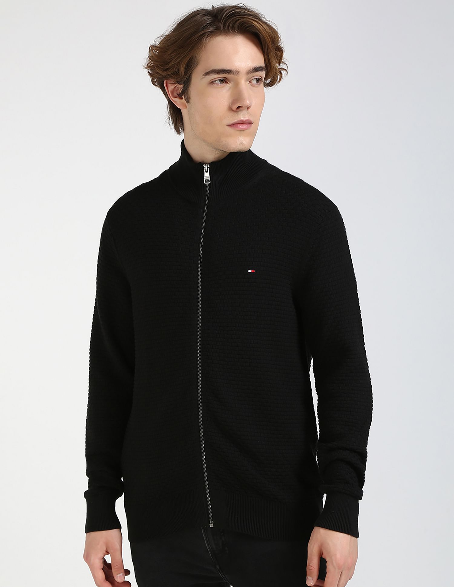 Tommy Hilfiger Structure Zip Through Sweatshirt