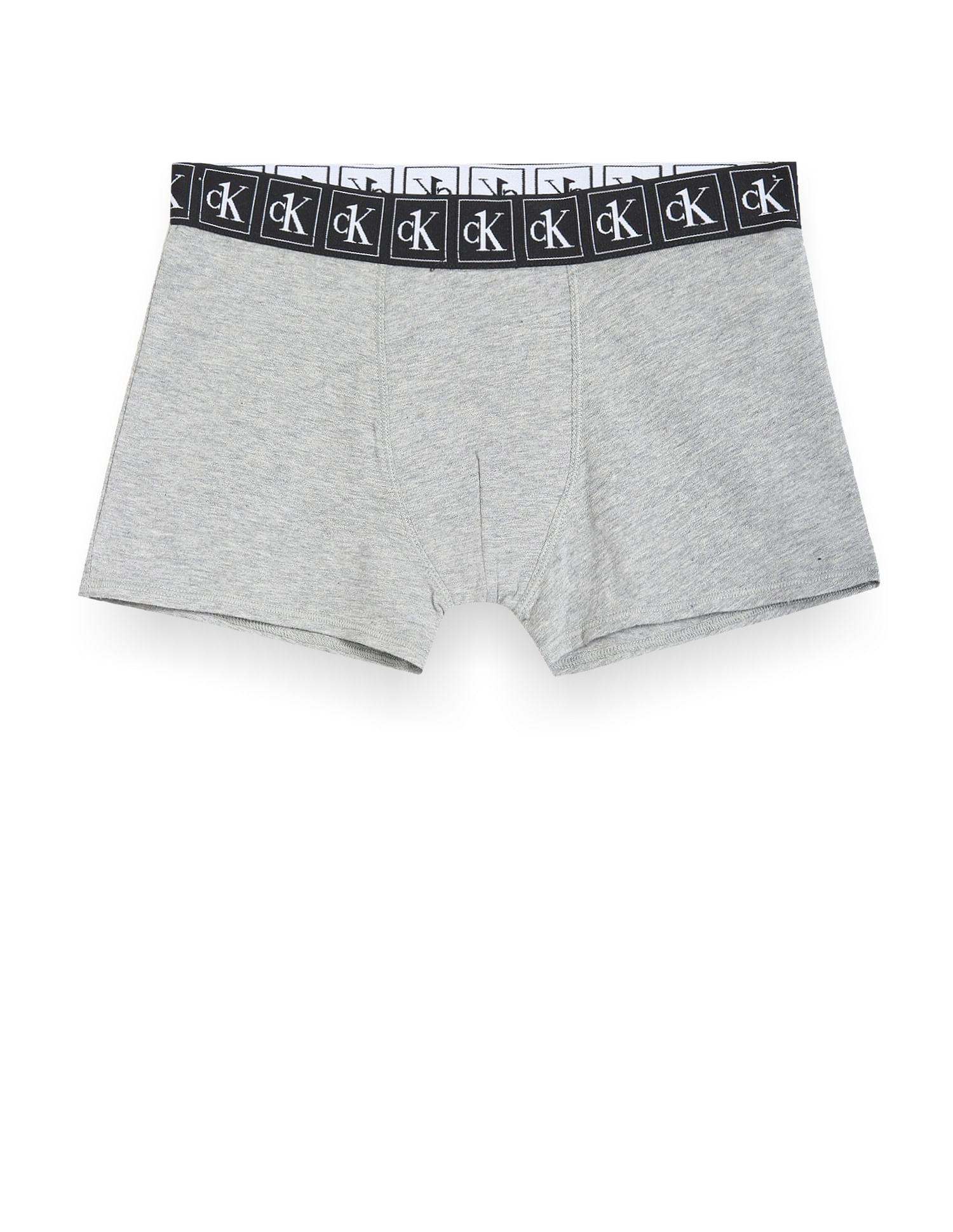 Buy Calvin Klein Underwear Boys Logo Waist Solid Trunks - Pack Of 2 