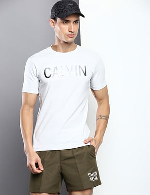 Calvin Klein Jeans Embossed Reflective Print T-Shirt