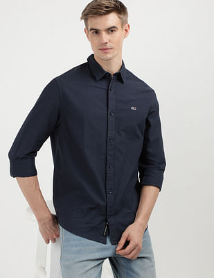 Tommy Hilfiger Solid Regular Oxford Shirt