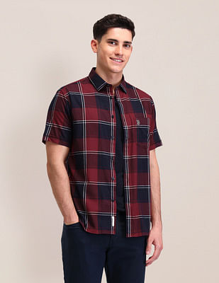 U S Polo Assn Tartan Checked Tailored Fit Shirt