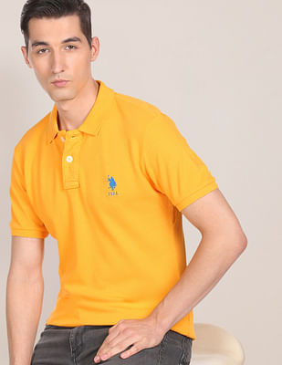 U S Polo Assn Cotton Solid Polo Shirt